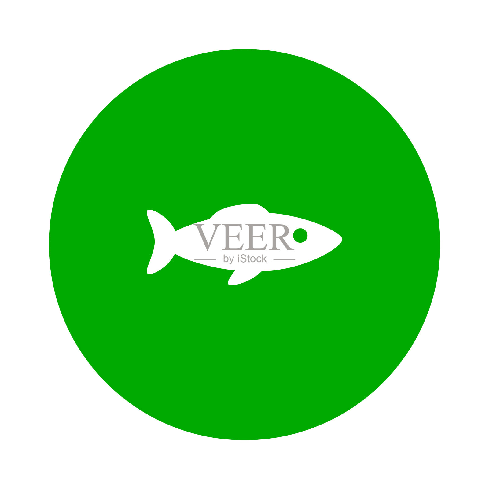 鱼和圆插画图片素材