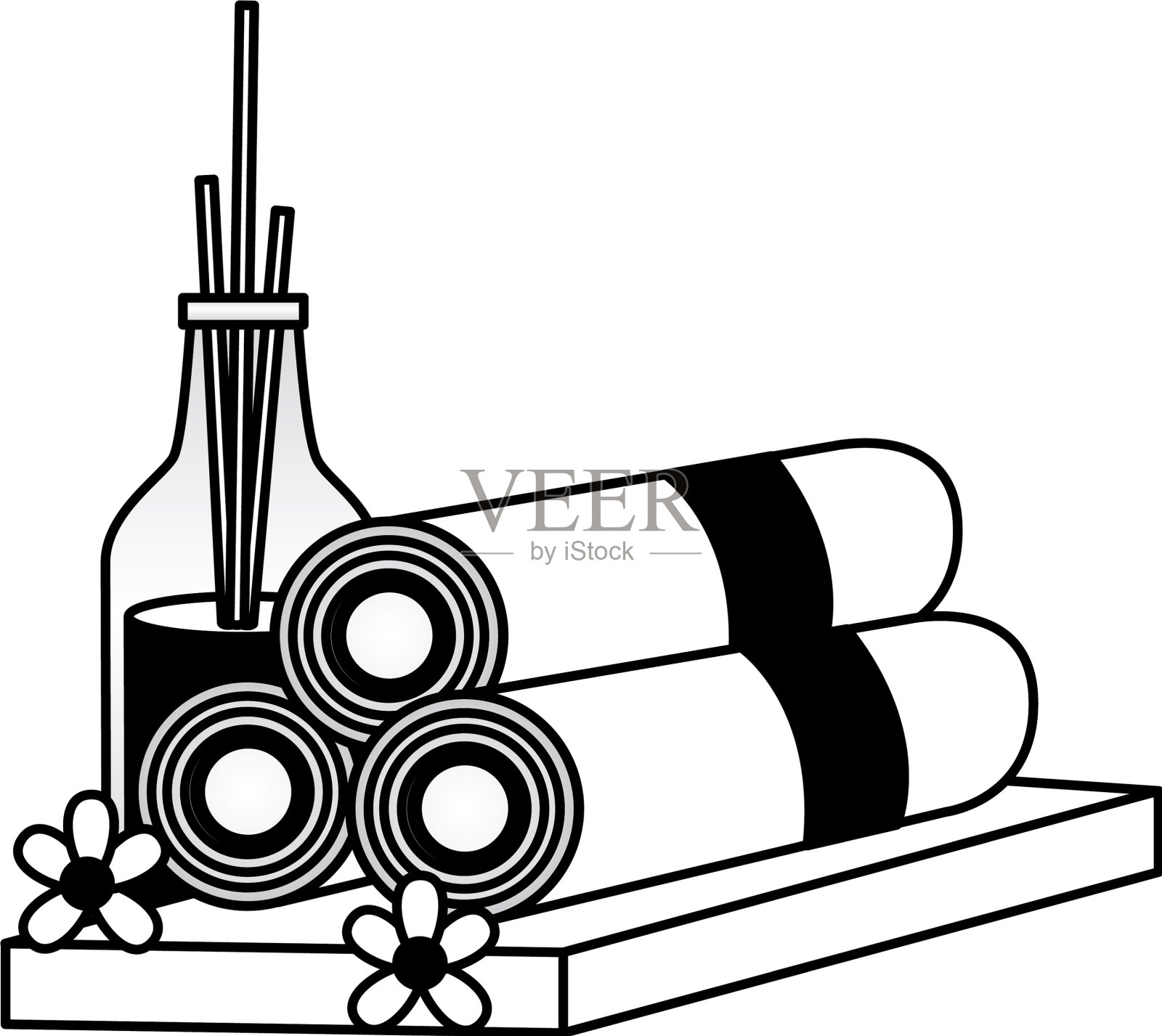 矿泉疗法治疗设计元素图片