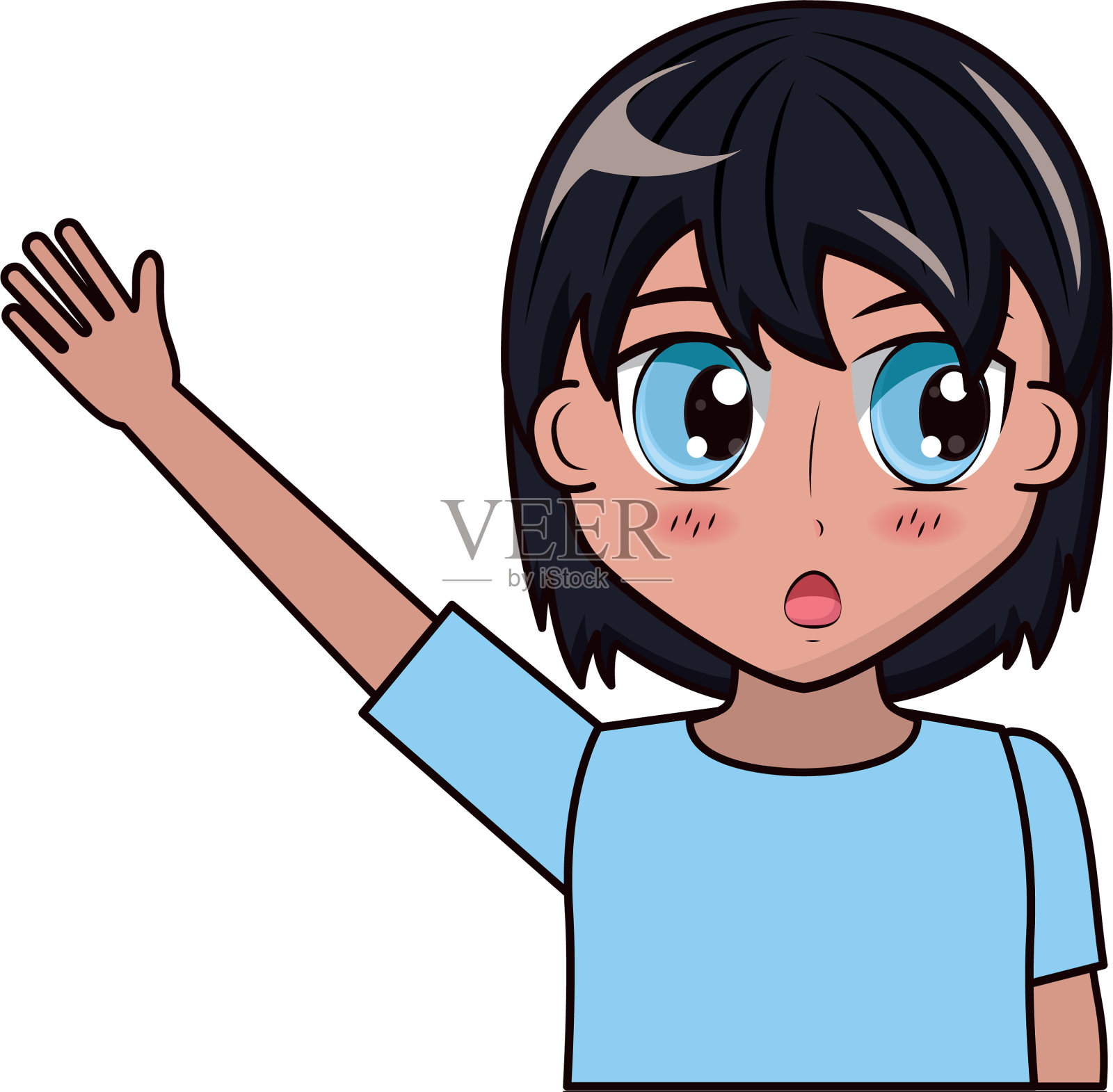 男孩动画漫画设计元素图片