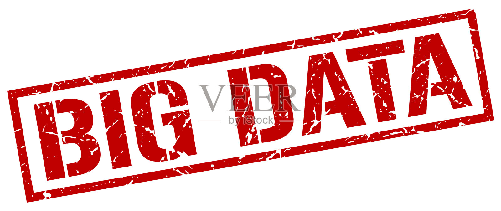 大数据的邮票插画图片素材