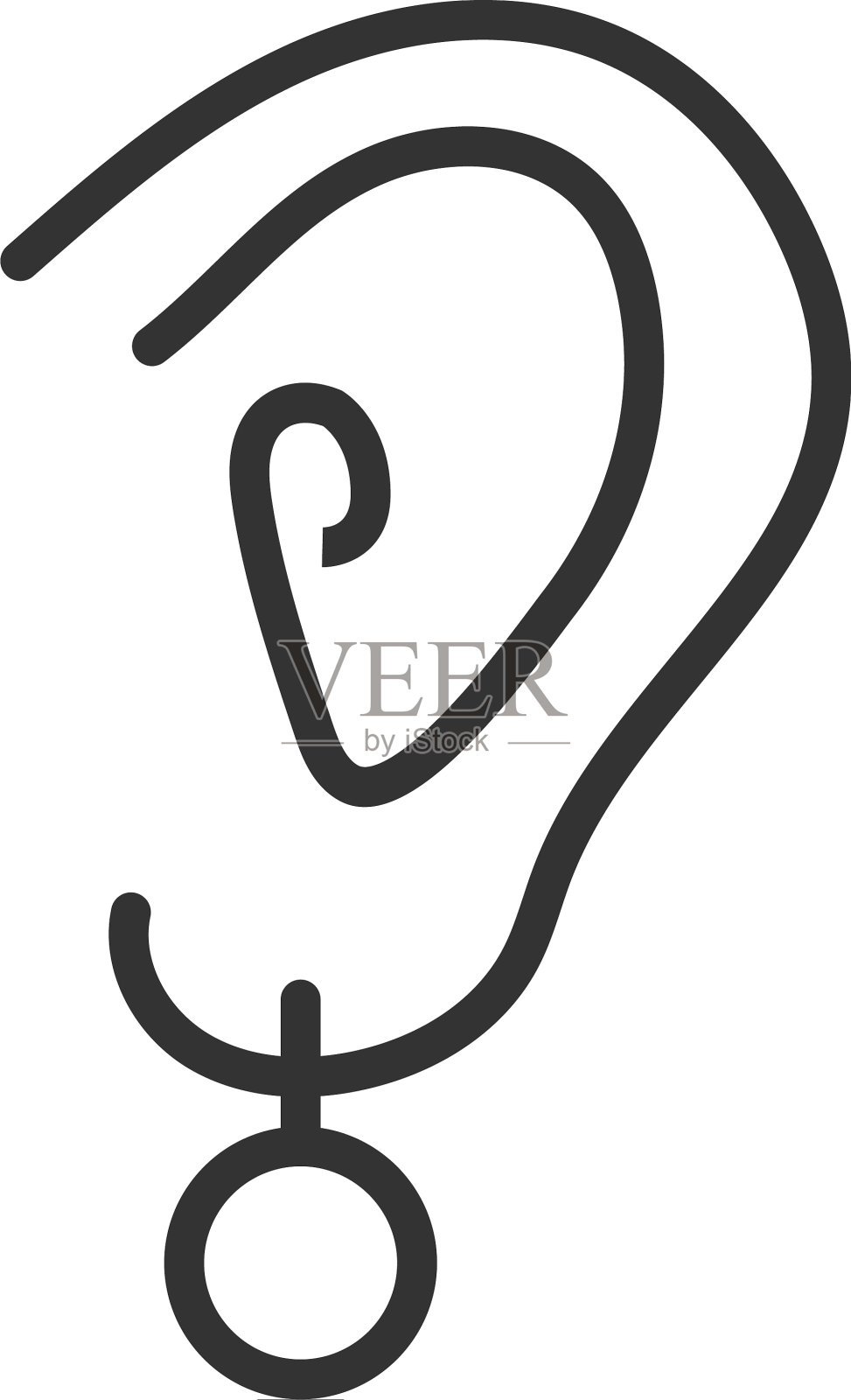 耳环图形设计模板设计元素图片