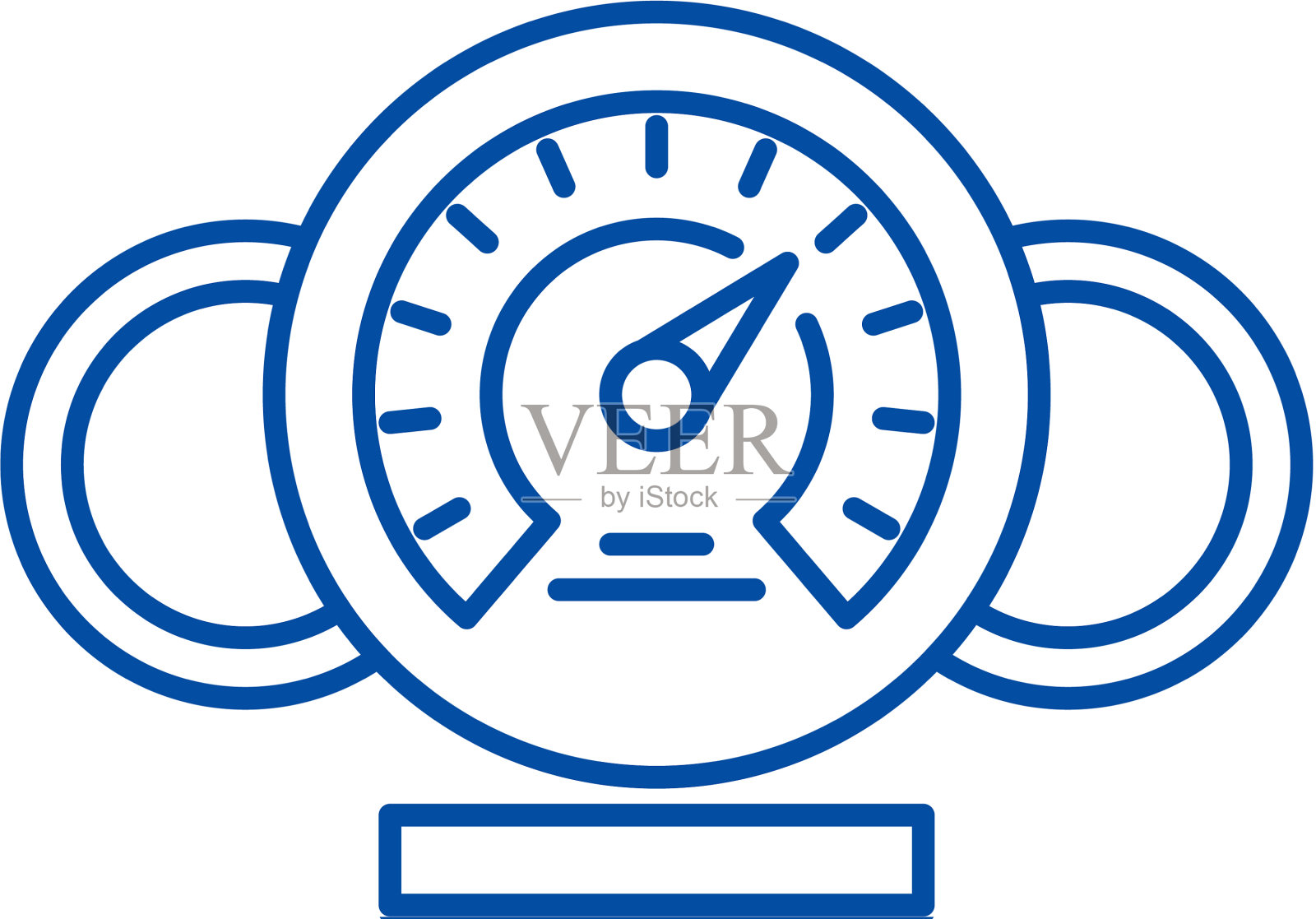 仪表板线图标概念仪表板平面设计元素图片