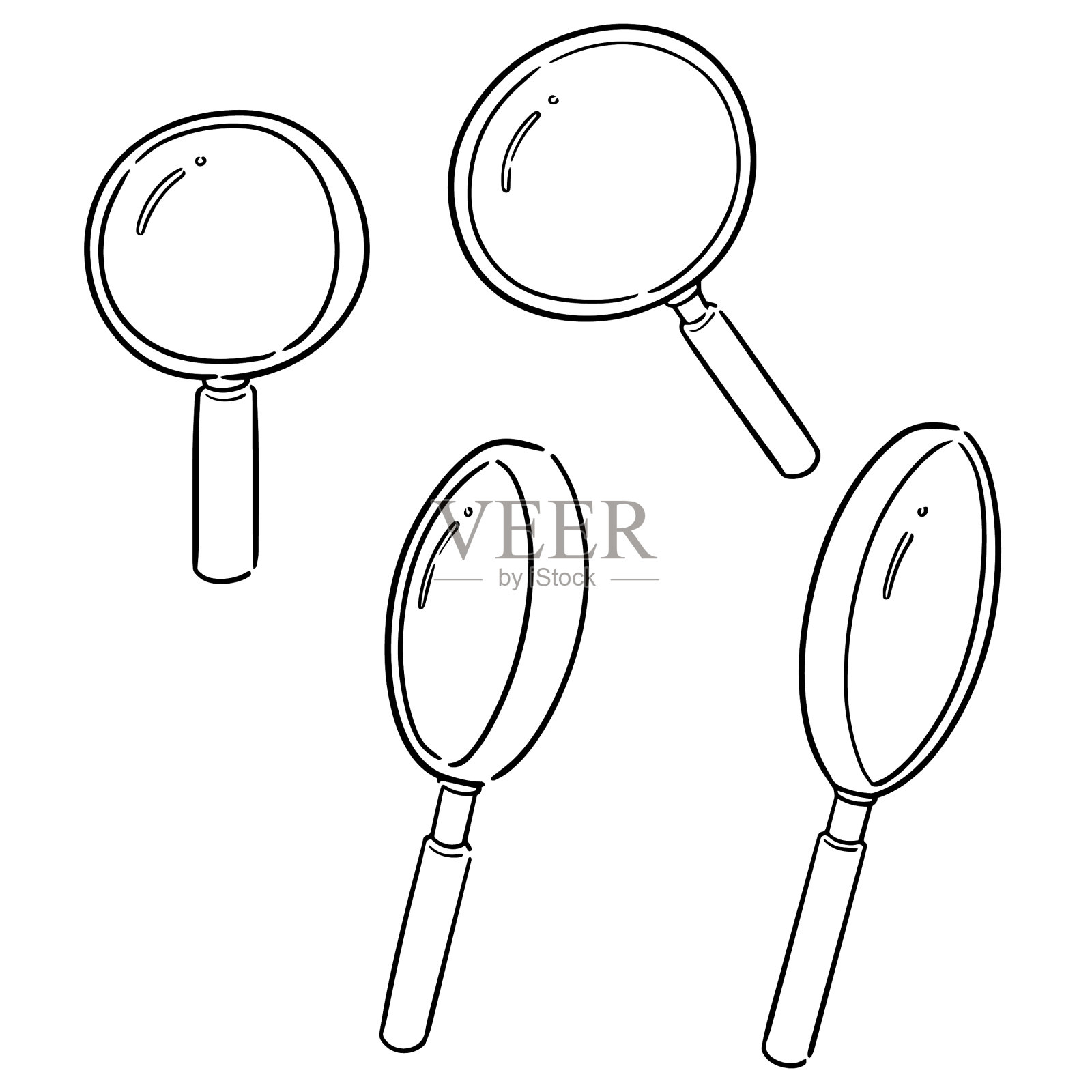 设置放大镜设计元素图片