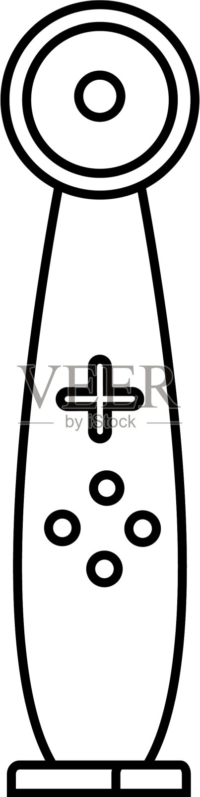 视频游戏的独立图标操纵杆设计元素图片