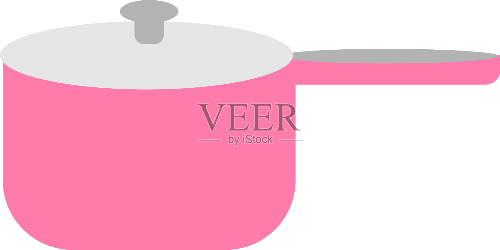 平底锅上放白色设计元素图片