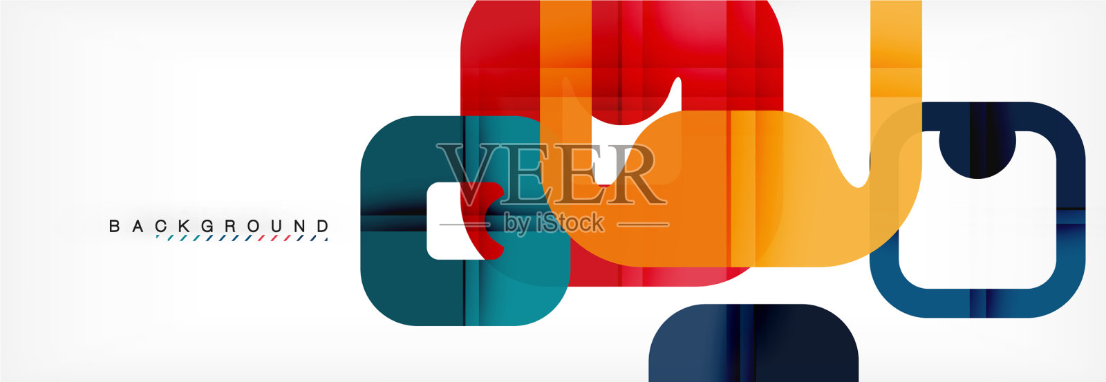 正方形几何背景多色模板插画图片素材