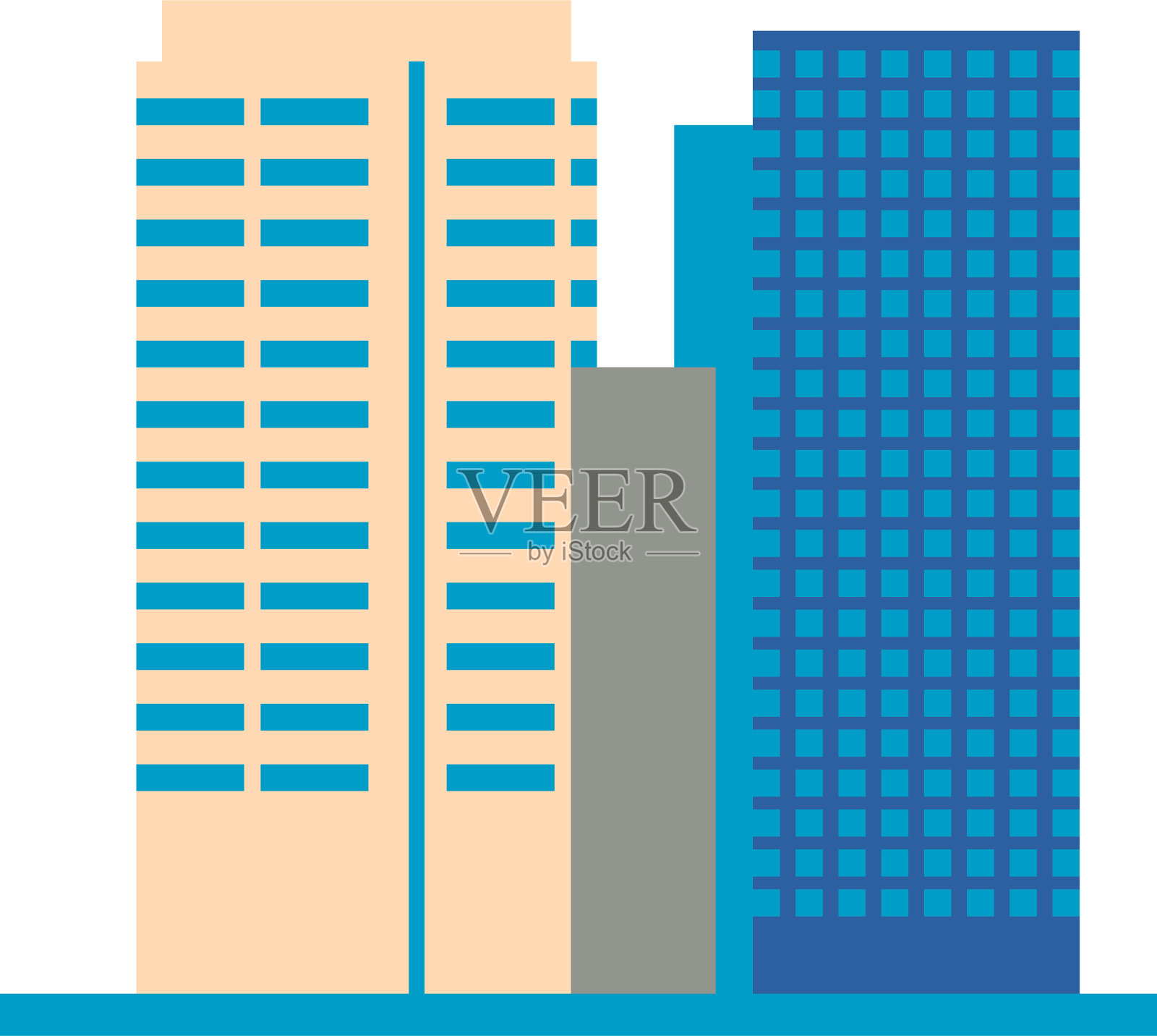 白色背景上的建筑设计元素图片