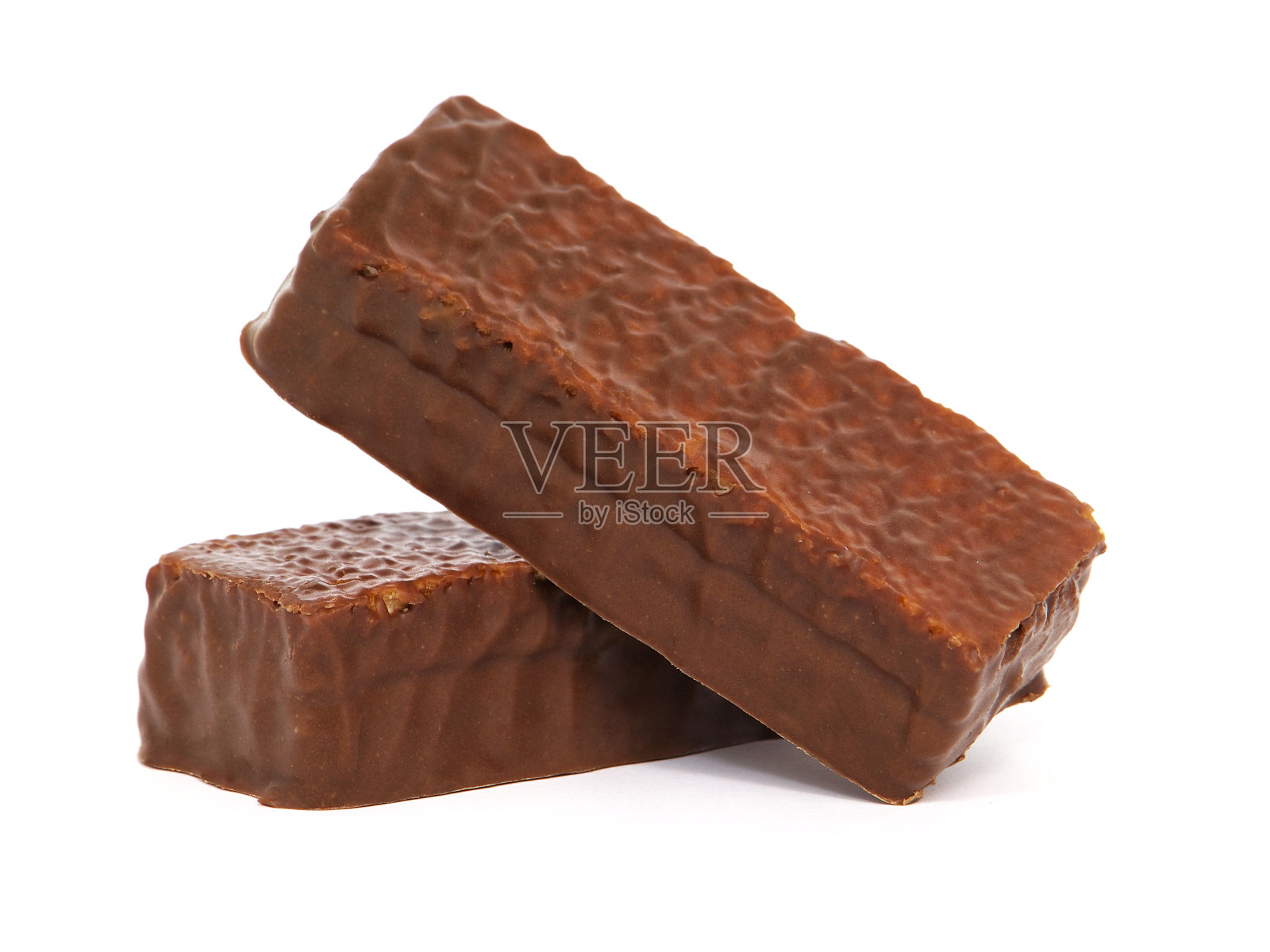 巧克力蛋糕棒孤立在白色照片摄影图片