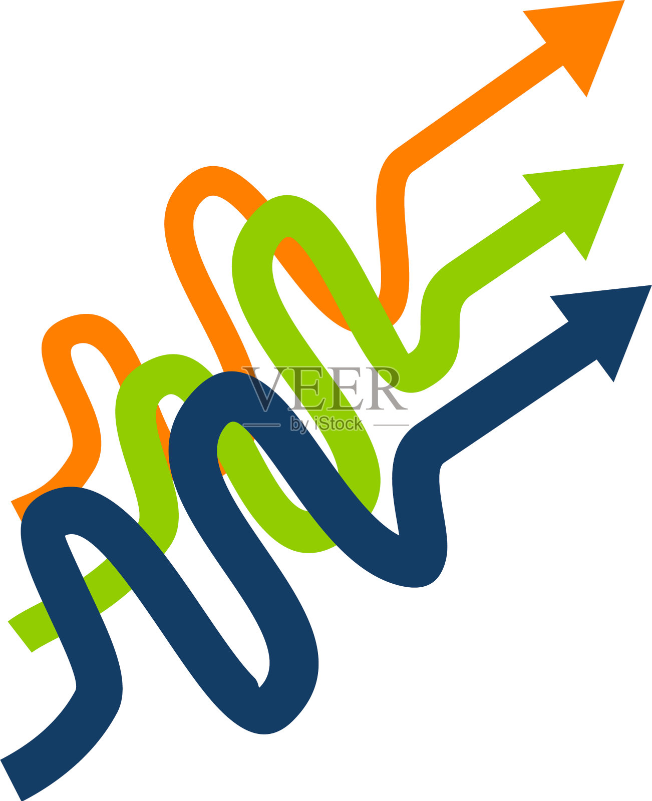 字母m箭头业务设计元素图片