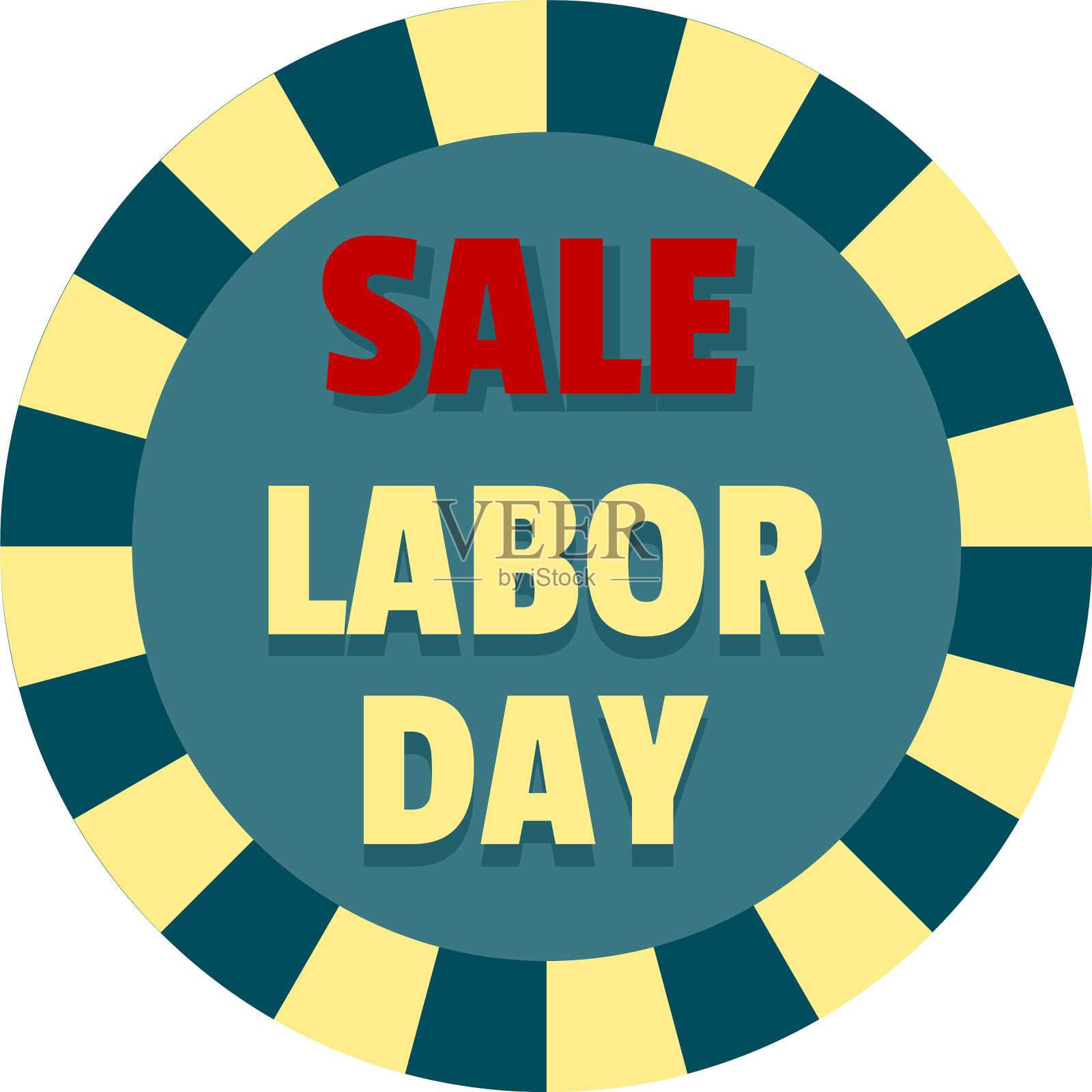 劳动节销售标志图标扁平化风格设计元素图片