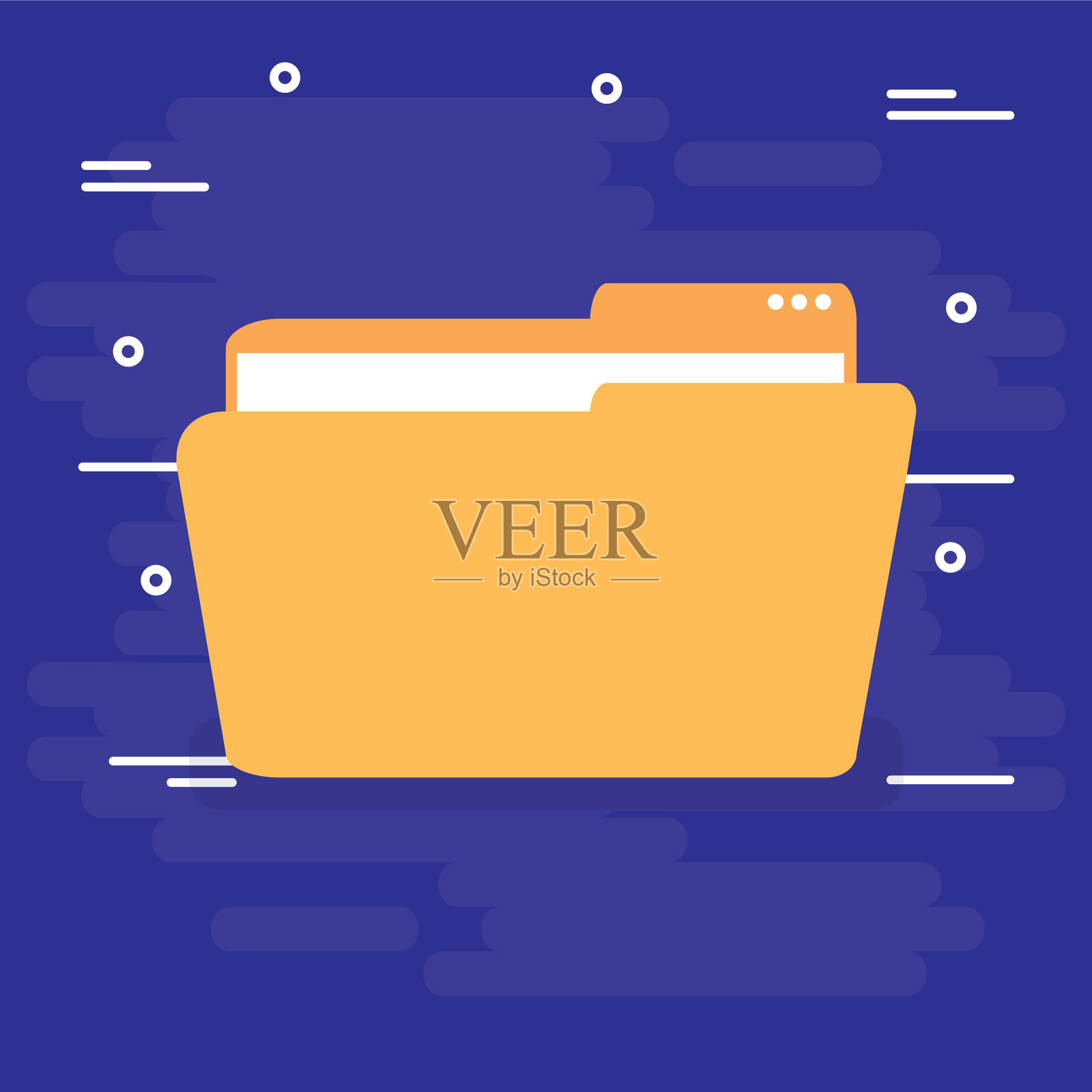 文件夹文档隔离图标插画图片素材