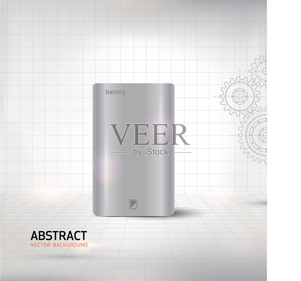 储能电池摘要插画图片素材