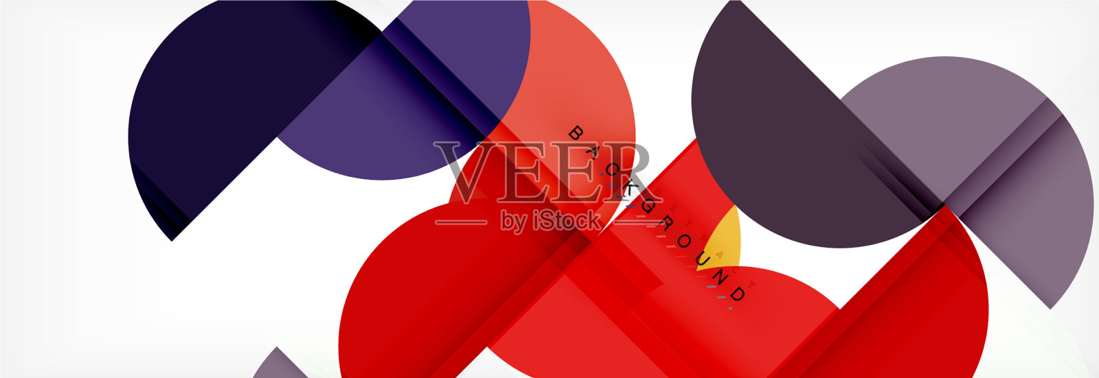 圆形现代几何抽象背景插画图片素材