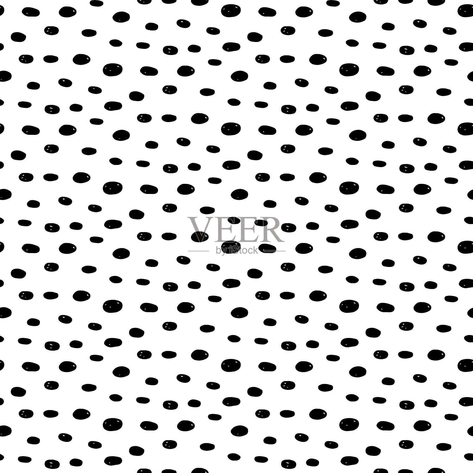 手绘点无缝模式插画图片素材