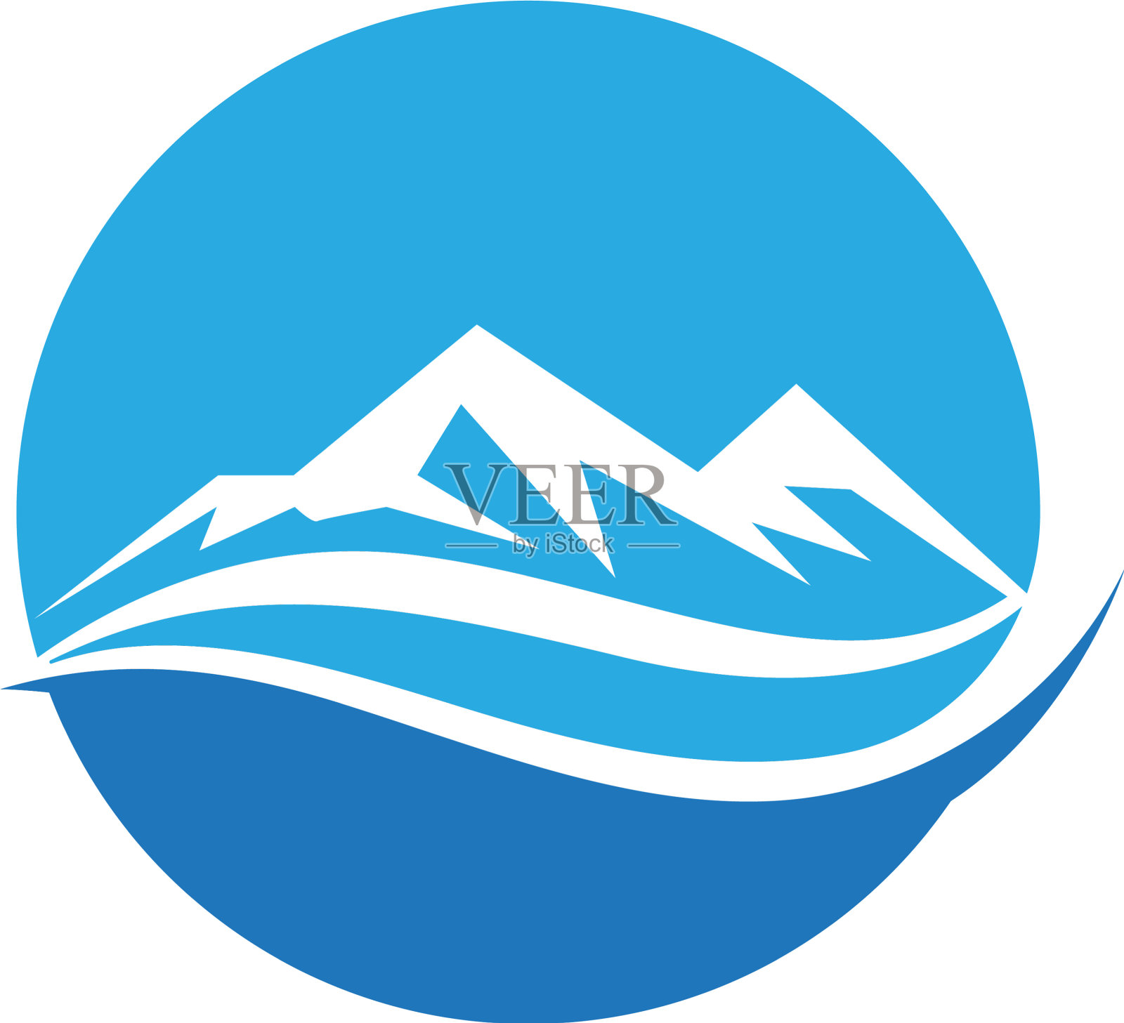 山的标志设计元素图片