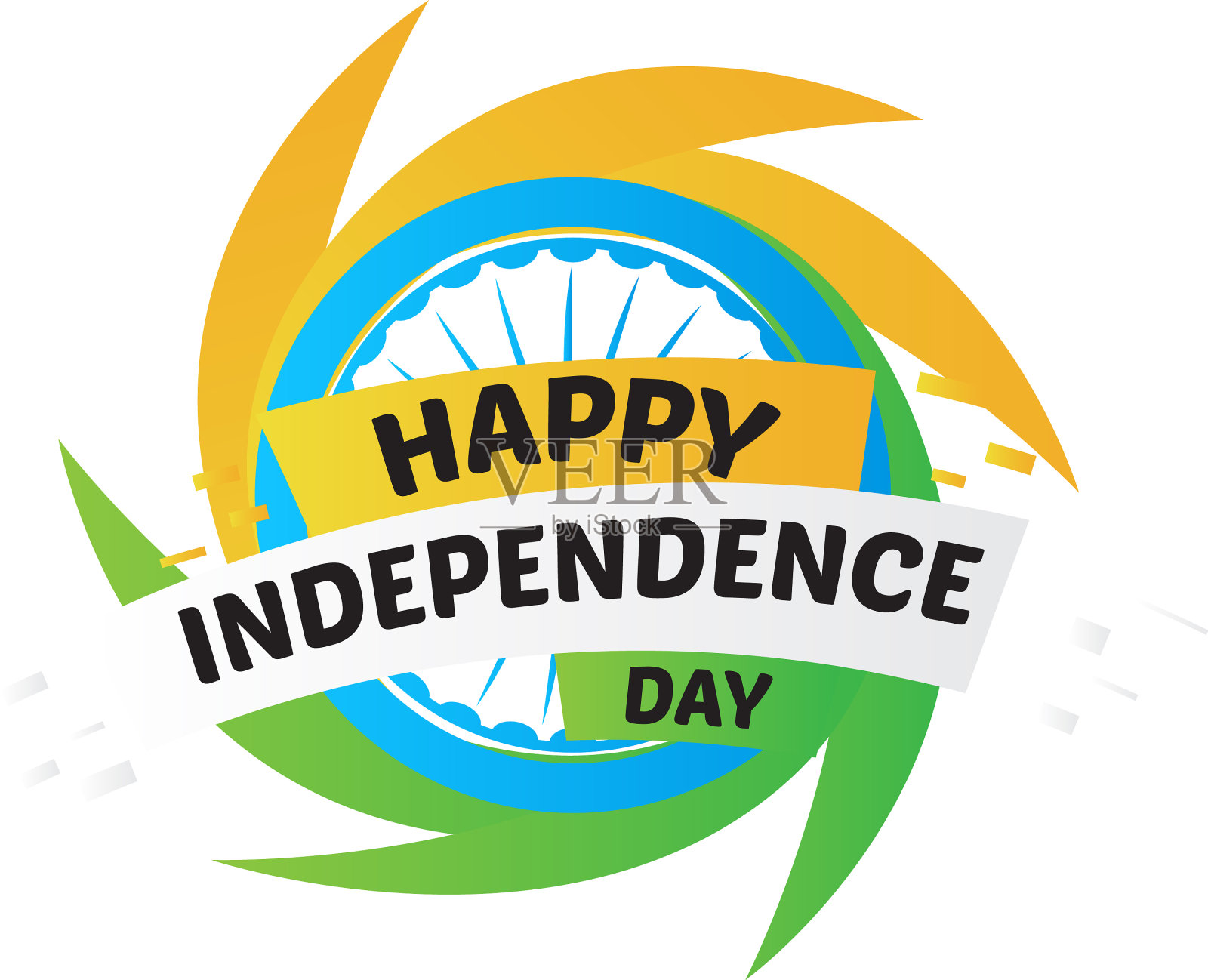 印度独立日的横幅插画图片素材