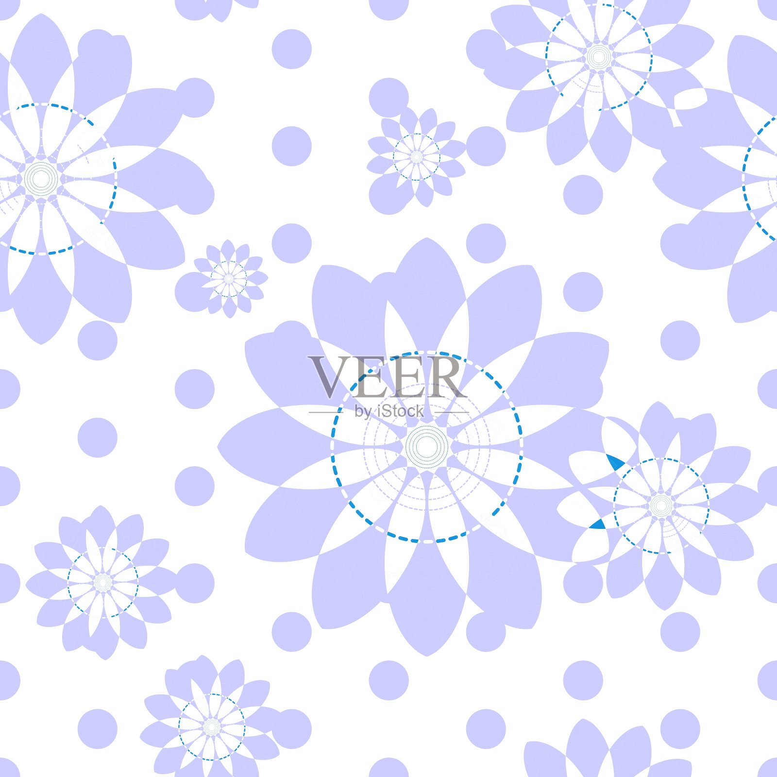 无缝隙花纹背景插画图片素材