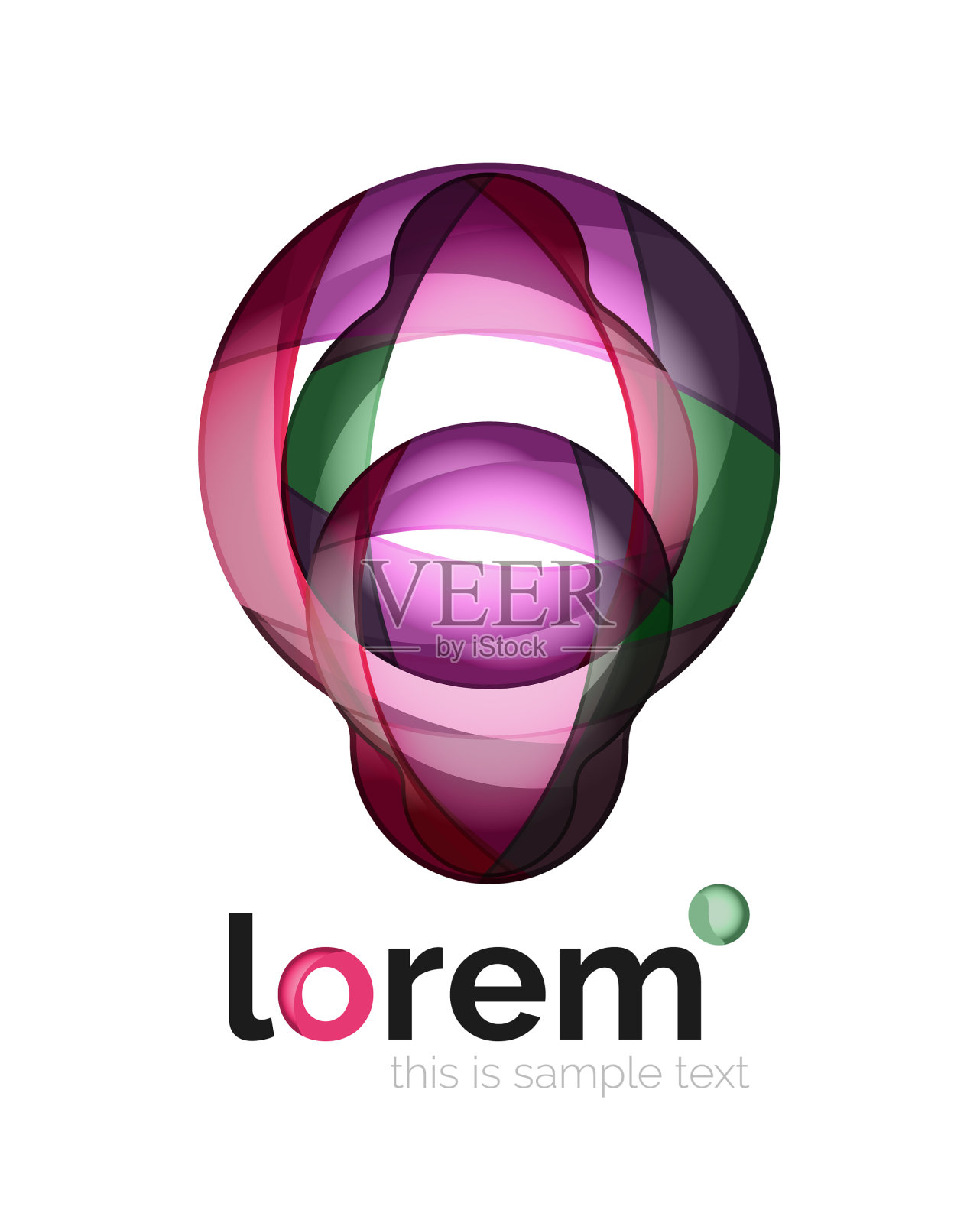 标志抽象几何图标设计元素图片