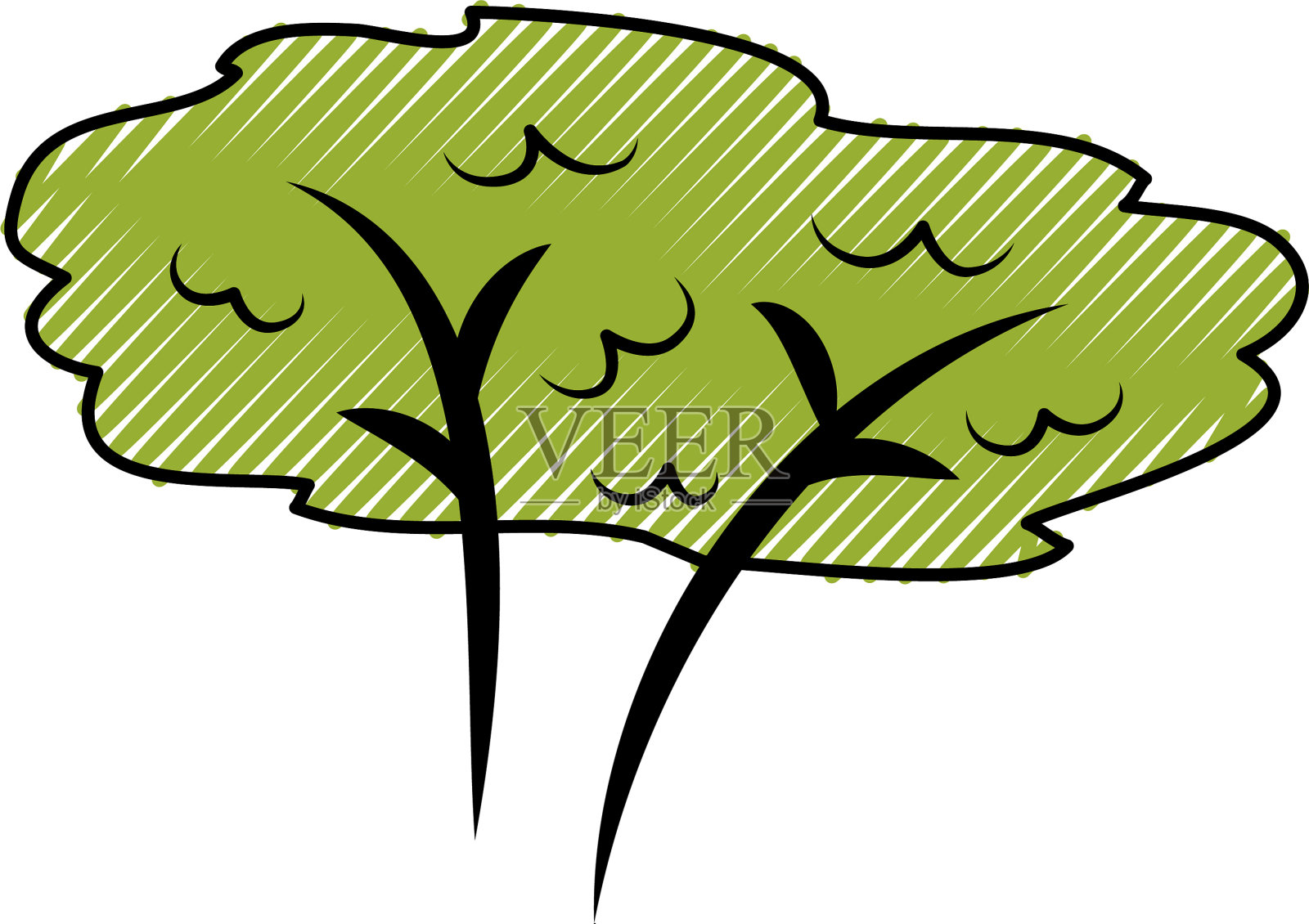 树木植物森林图标设计元素图片