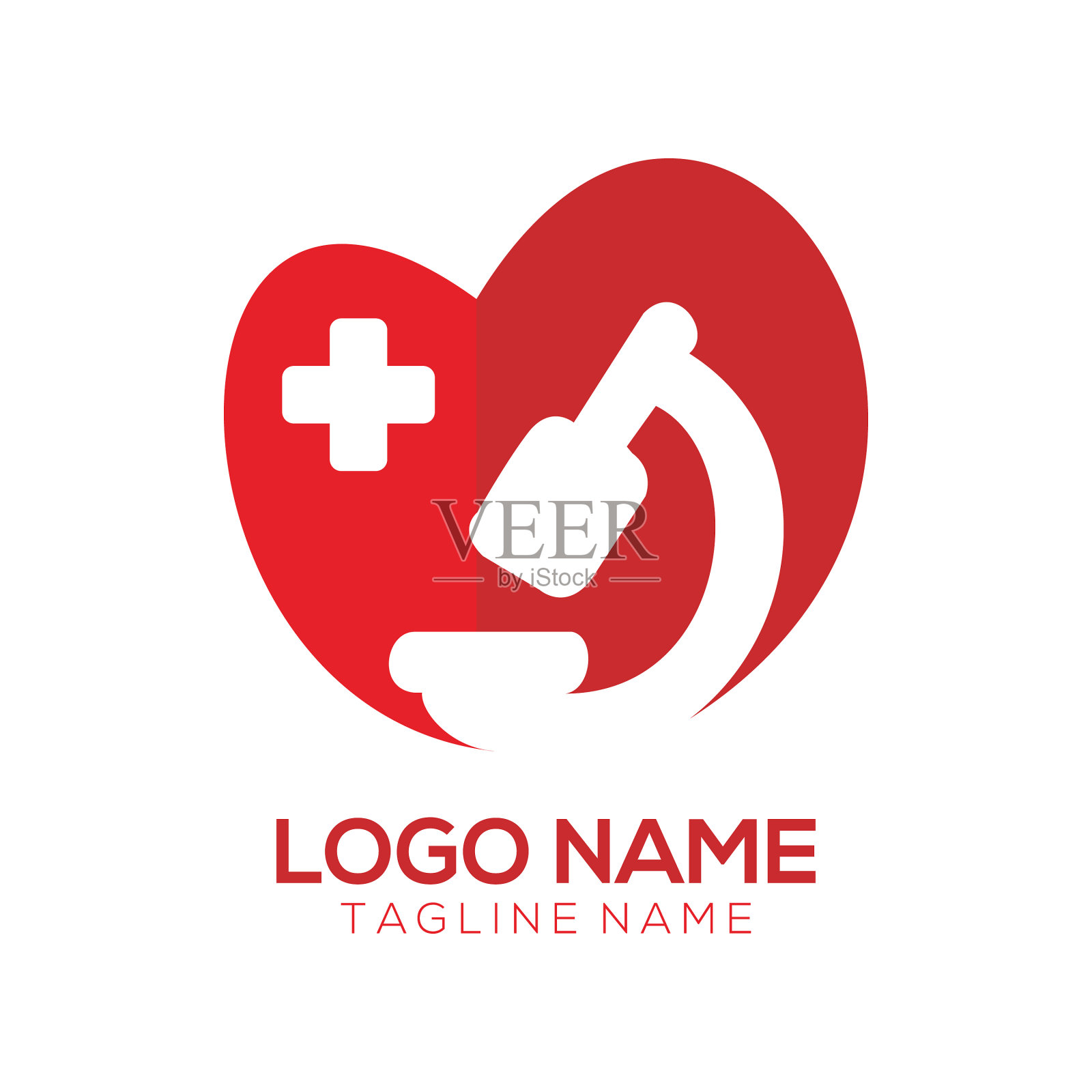 医疗标志和图标设计插画图片素材