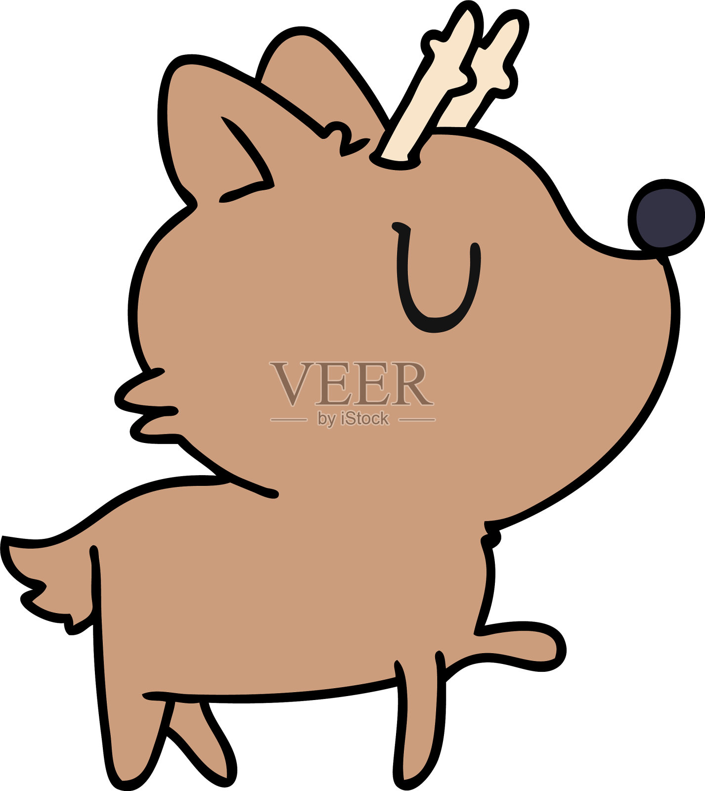 卡通可爱的鹿设计元素图片