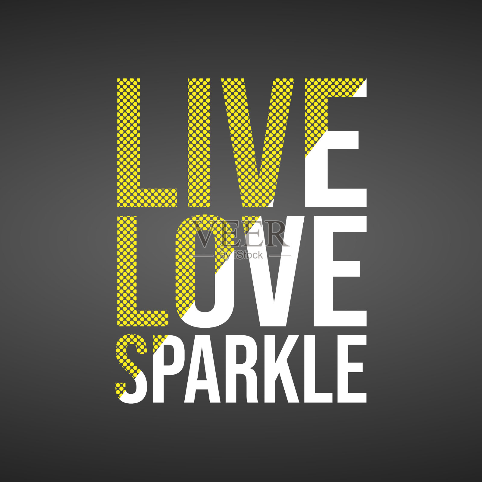 活的爱，闪耀的爱，引用现代插画图片素材