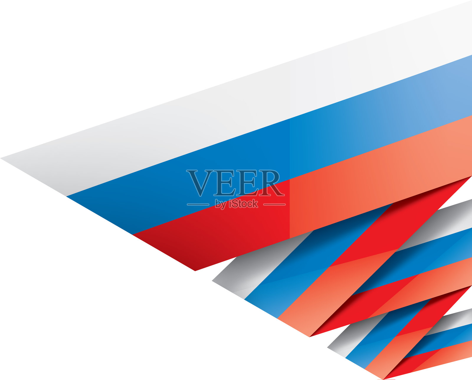 俄罗斯国旗上有白色设计元素图片