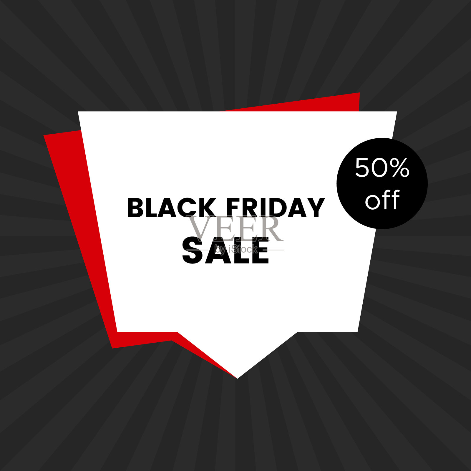 黑色背景的黑色星期五促销标语设计元素图片