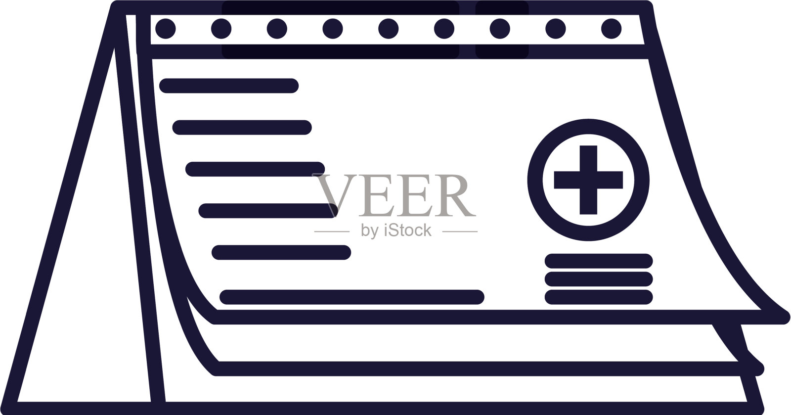 医疗日历提醒隔离图标设计元素图片