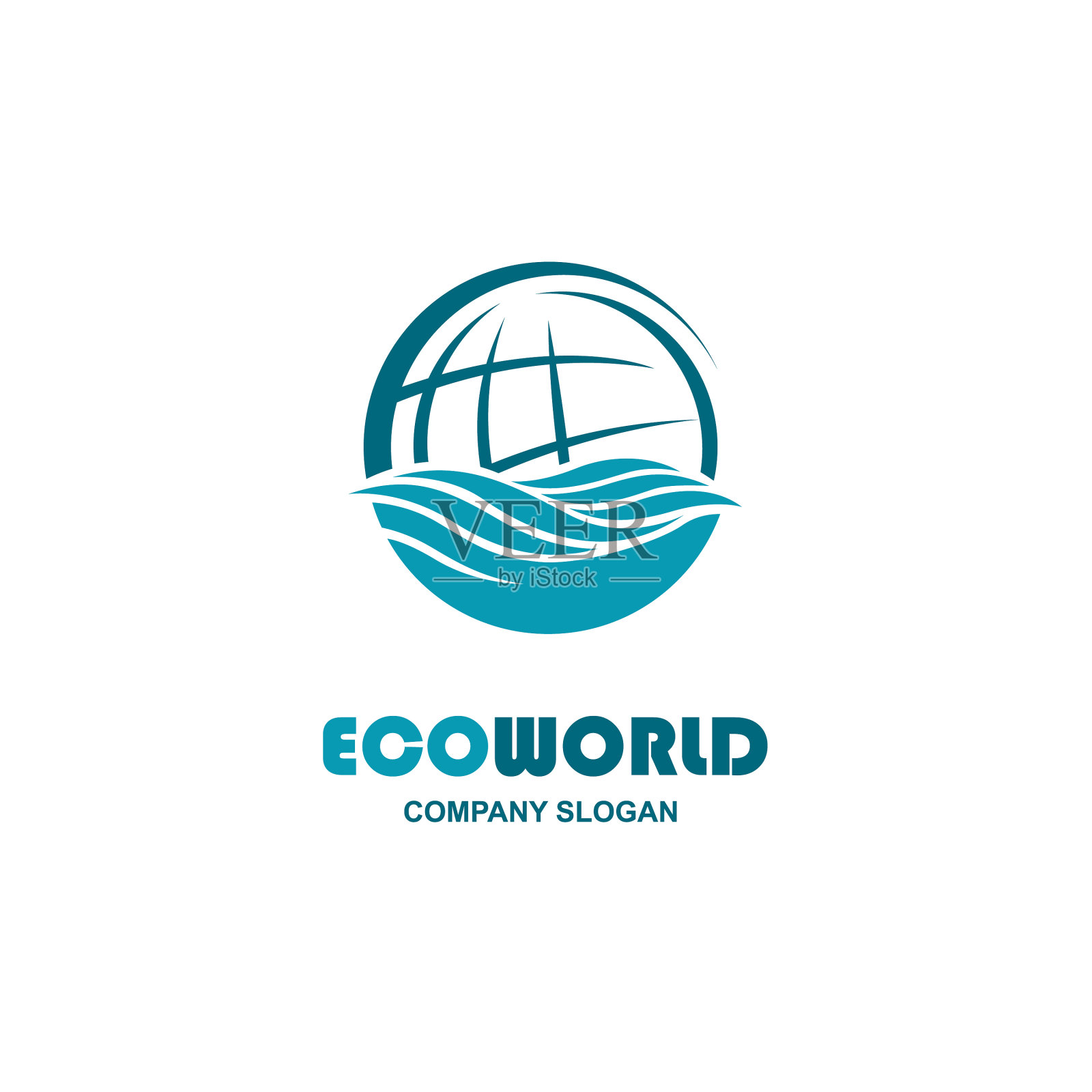 摘要地球图标插画图片素材