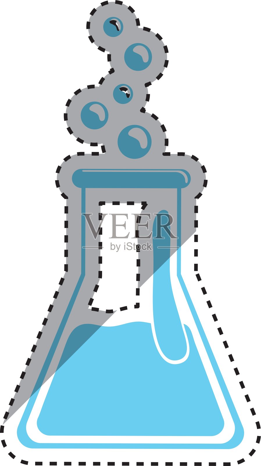 化学瓶玻璃插画图片素材