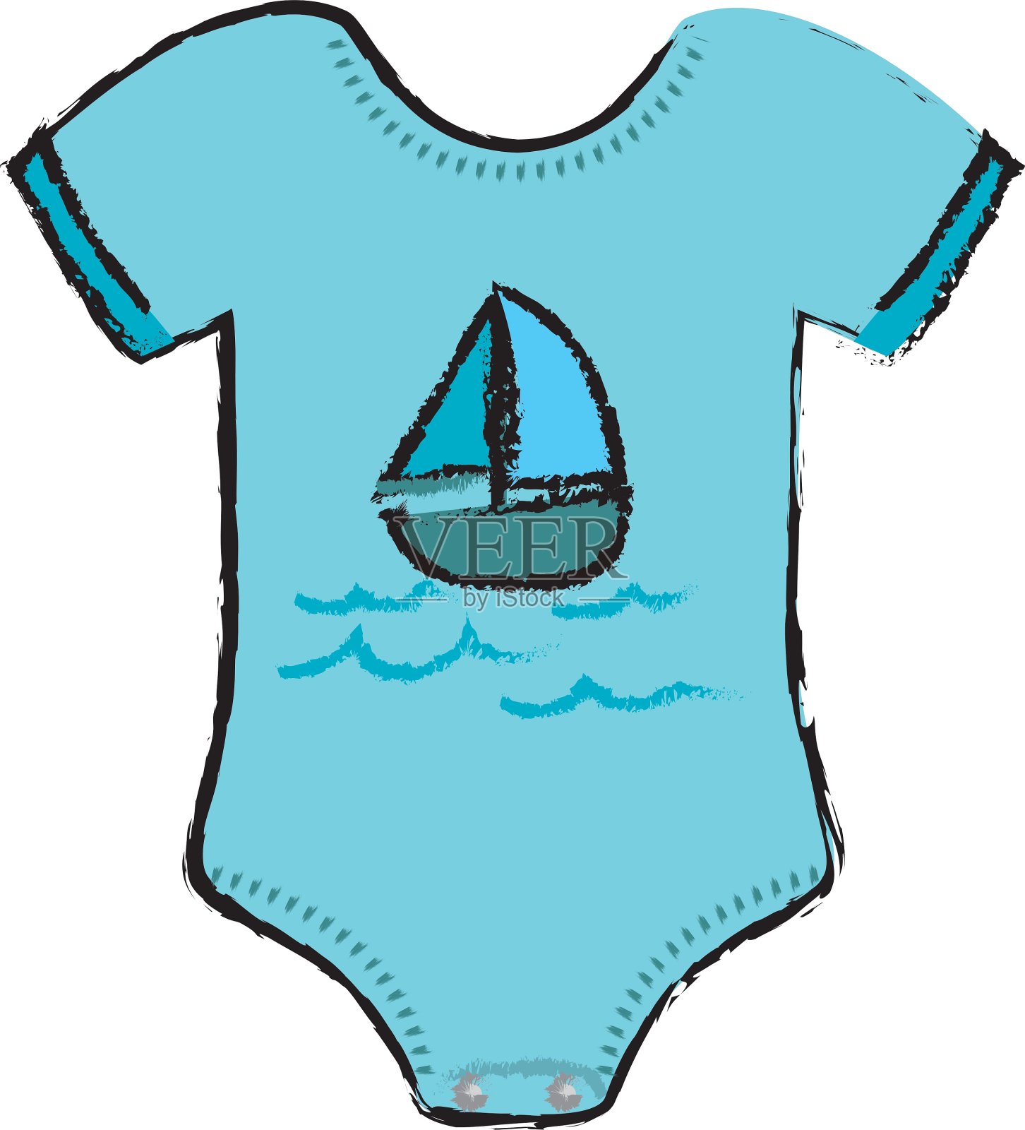 婴儿衣服的衣服设计元素图片