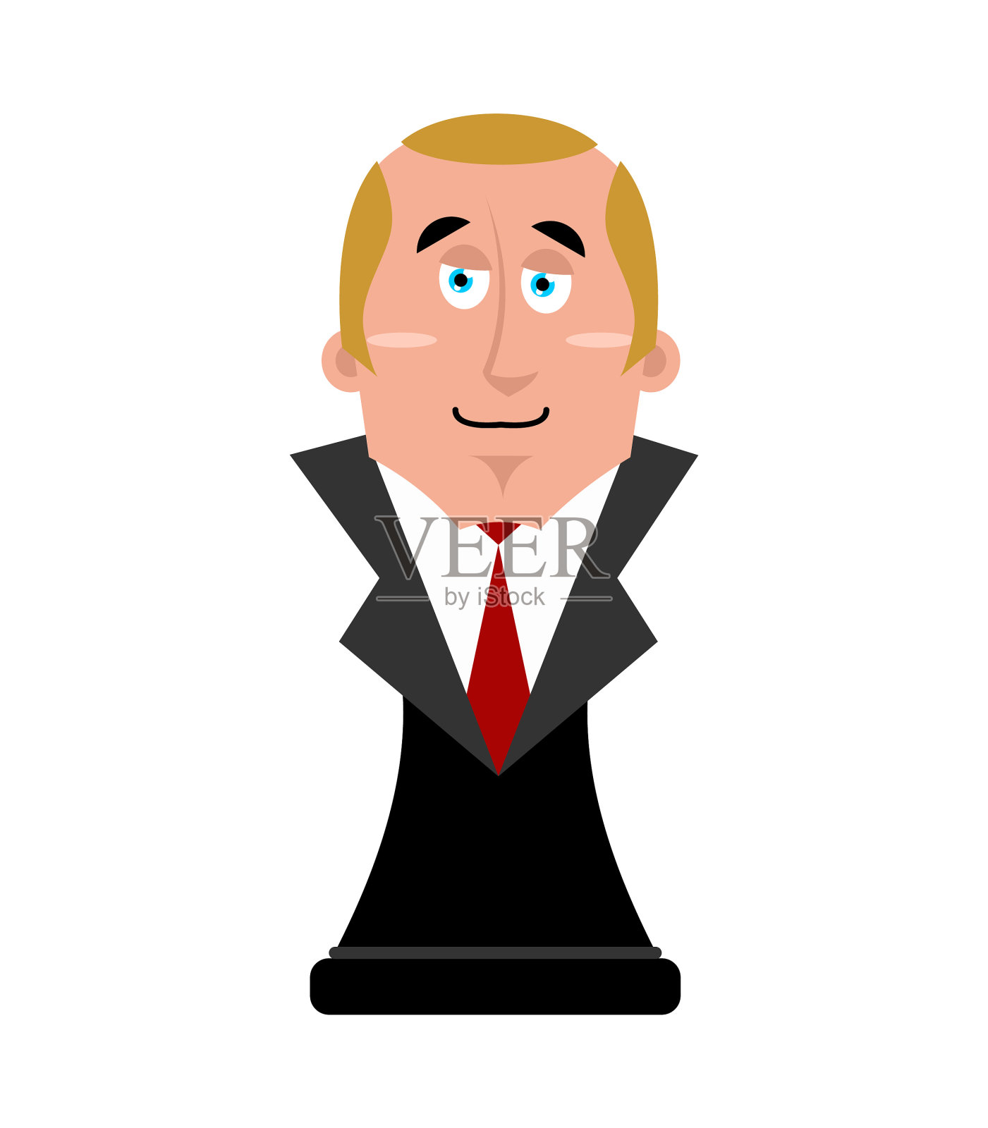 总裁大老板雕像半身像设计元素图片