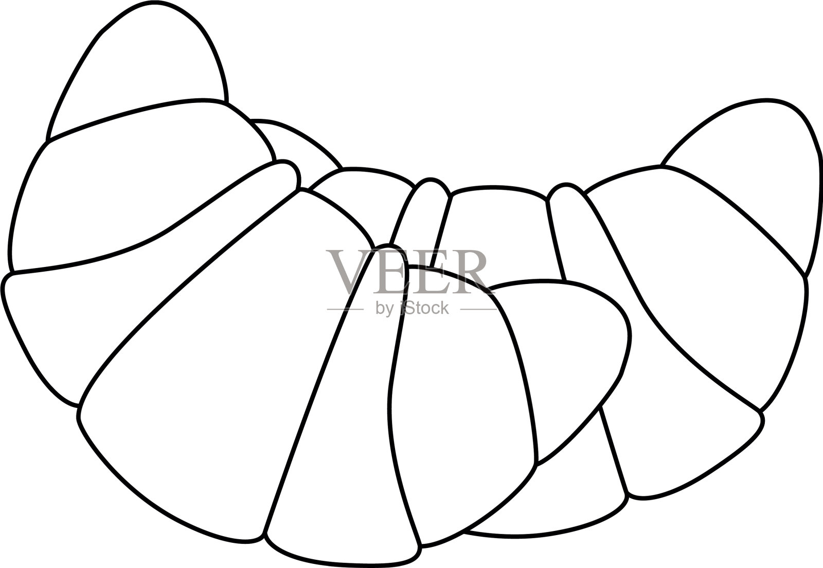 美味的牛角面包面包店设计元素图片