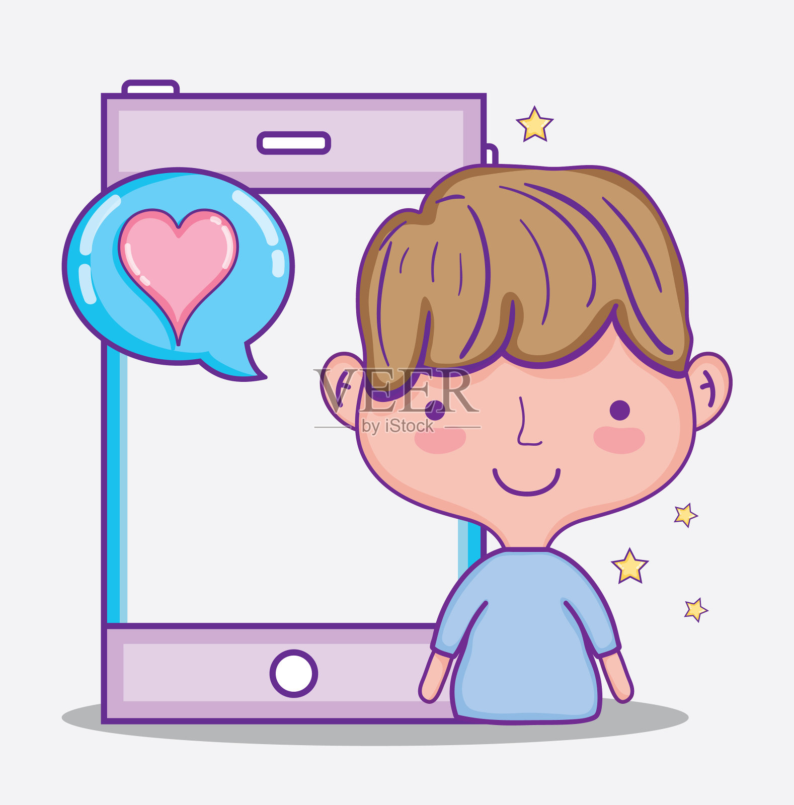 孩子和爱插画图片素材