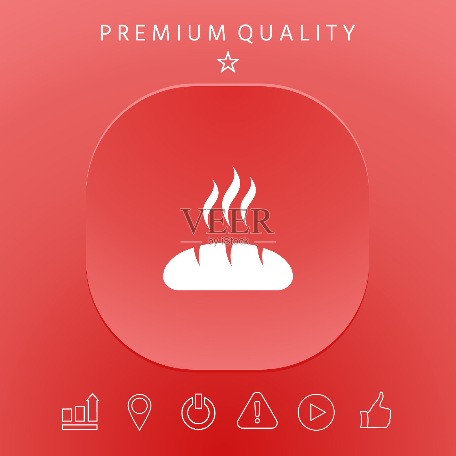 面包象征图标插画图片素材