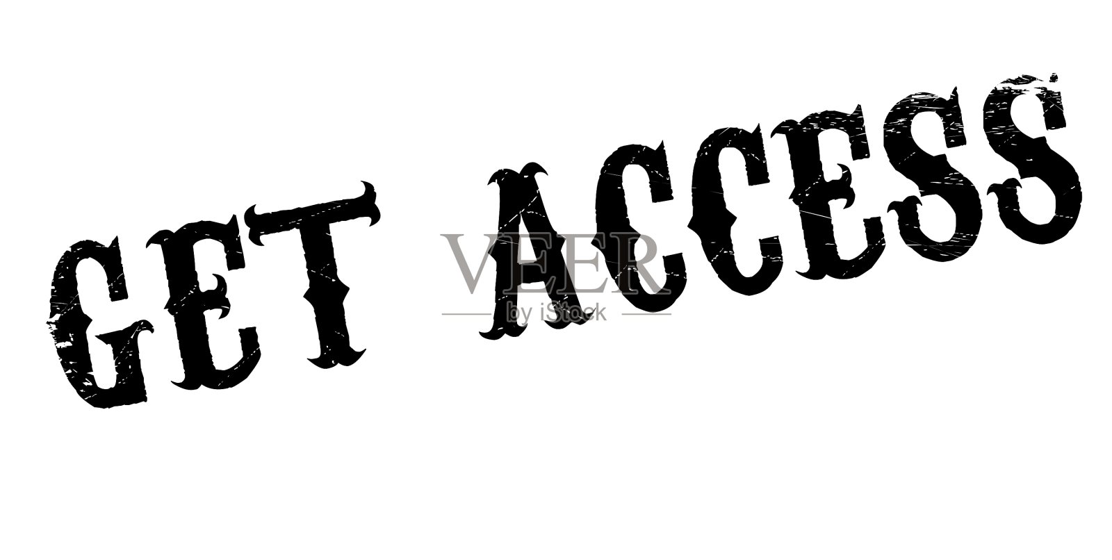 Get Access橡皮图章设计元素图片