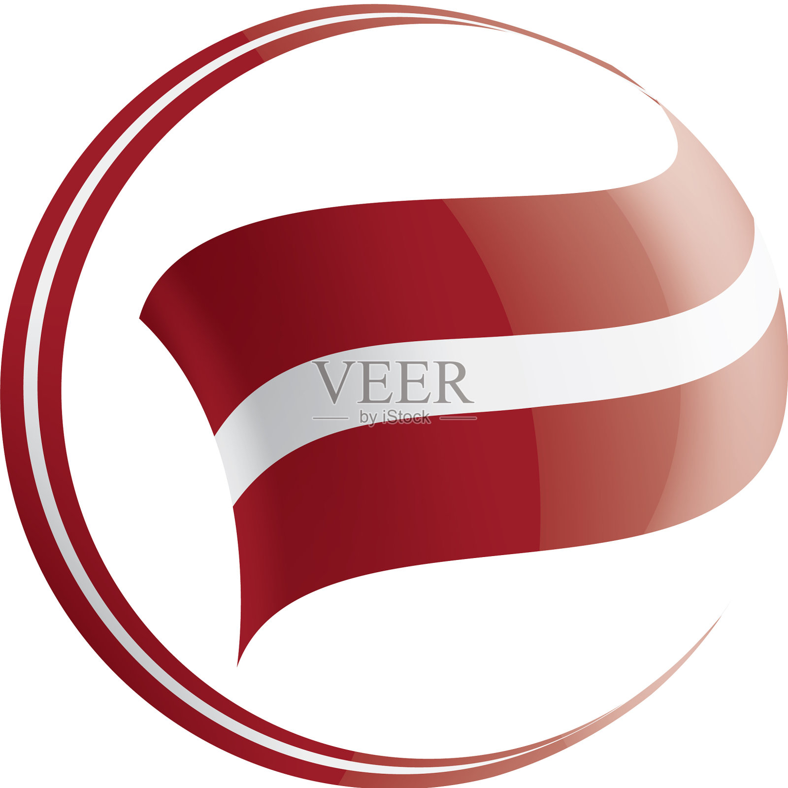 拉脱维亚国旗上有白色设计元素图片