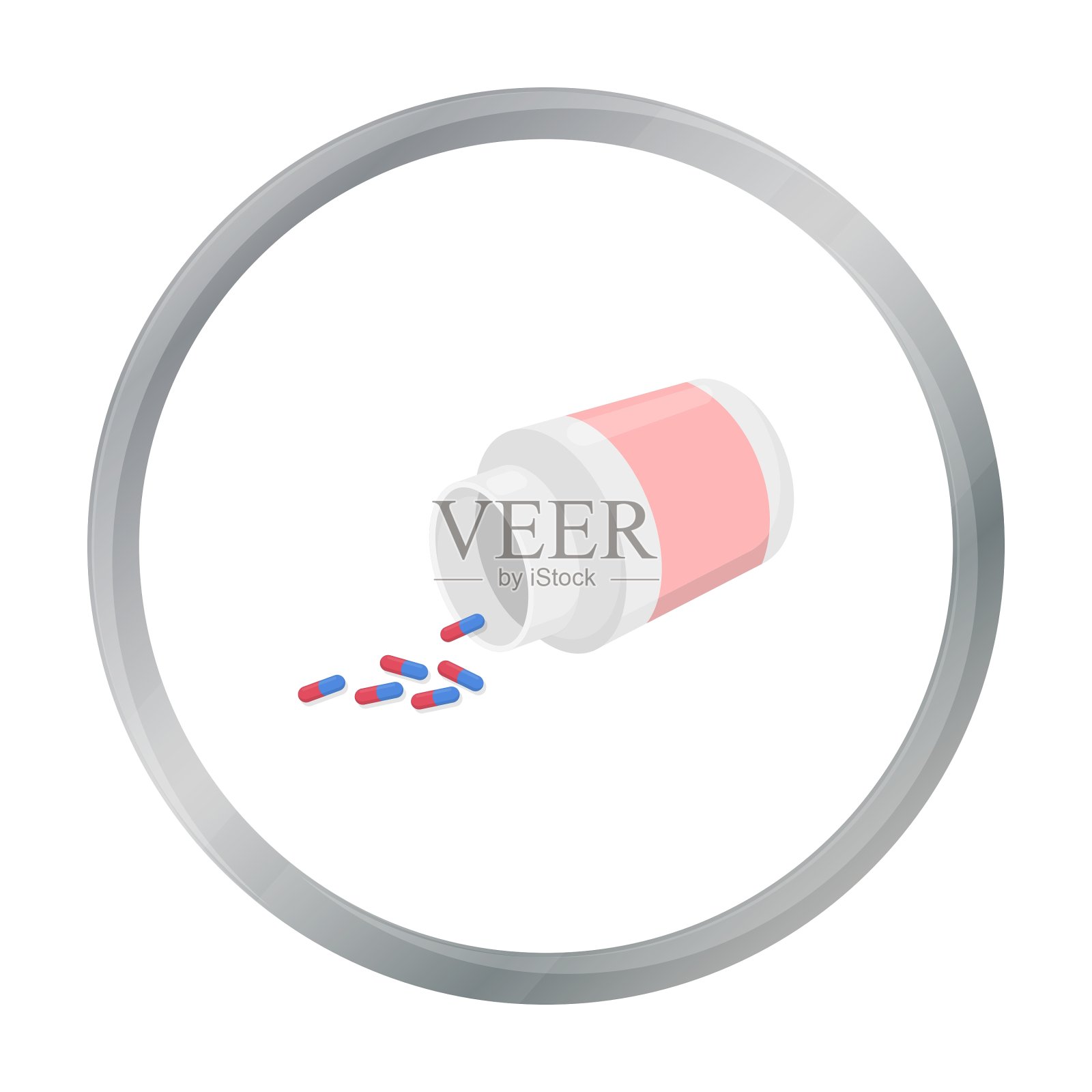 药品图标卡通单药图标设计元素图片