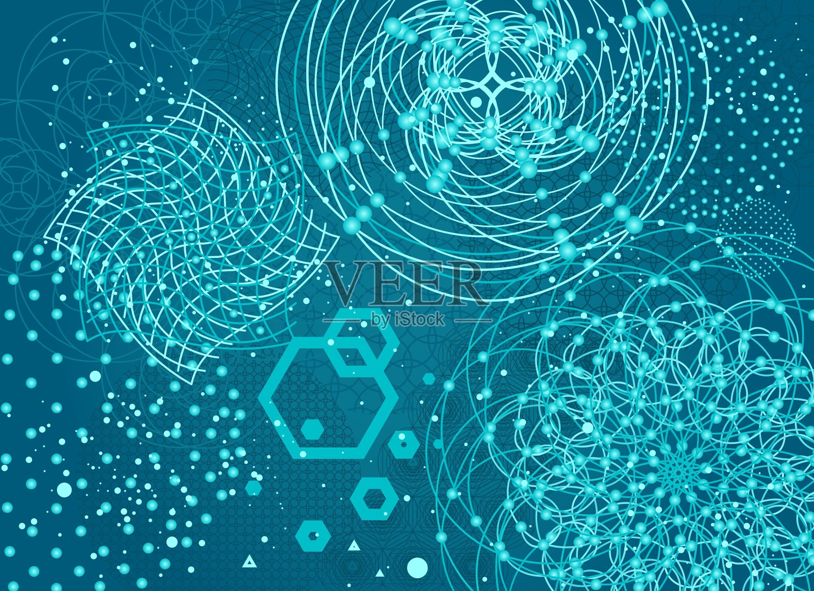 神圣几何学的背景插画图片素材