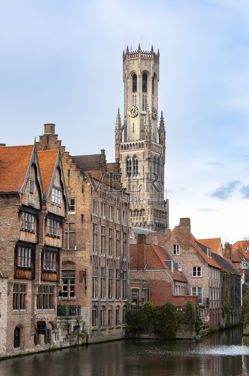 比利时布鲁日的建筑照片摄影图片