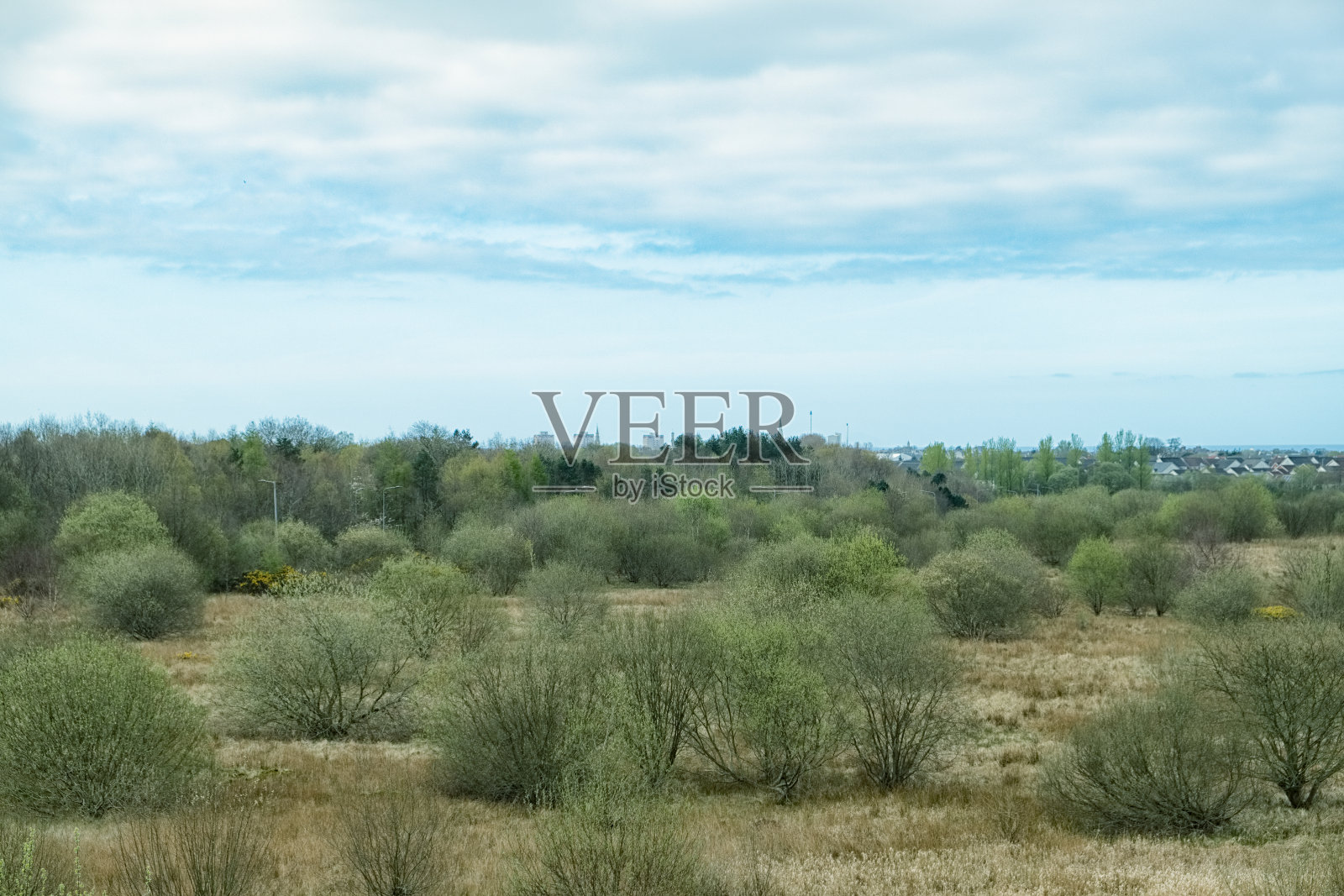 苏格兰北艾尔郡凯尔斯通山的景色。照片摄影图片