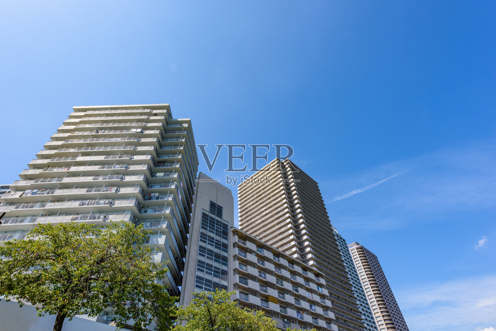 东京的高层公寓。照片摄影图片