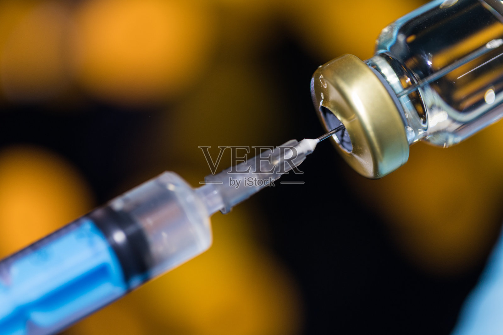 关闭疫苗小瓶剂量流感注射药物针注射器，医学概念接种疫苗皮下注射治疗，疾病护理医院预防，免疫疾病照片摄影图片