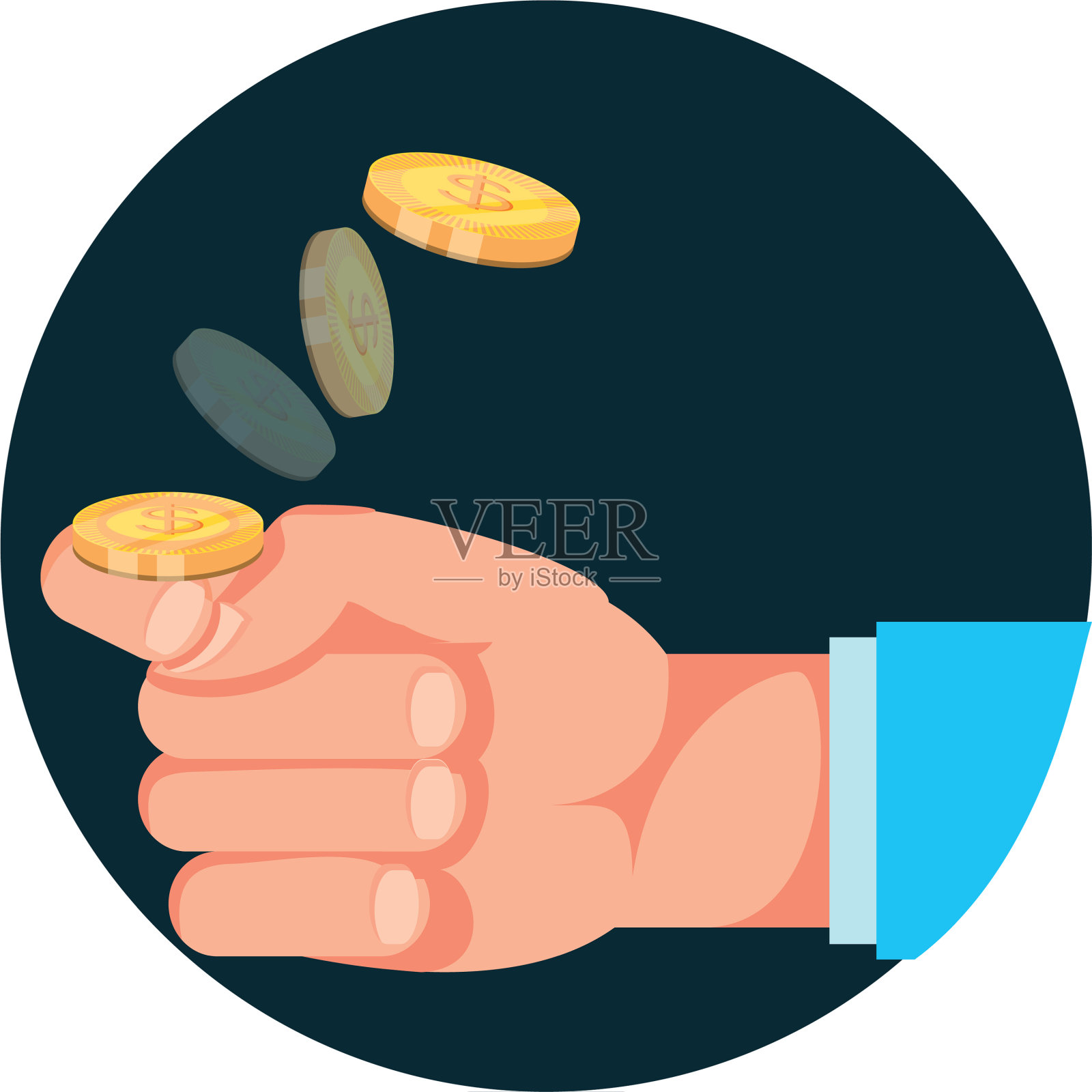 手币币孤立图标设计元素图片