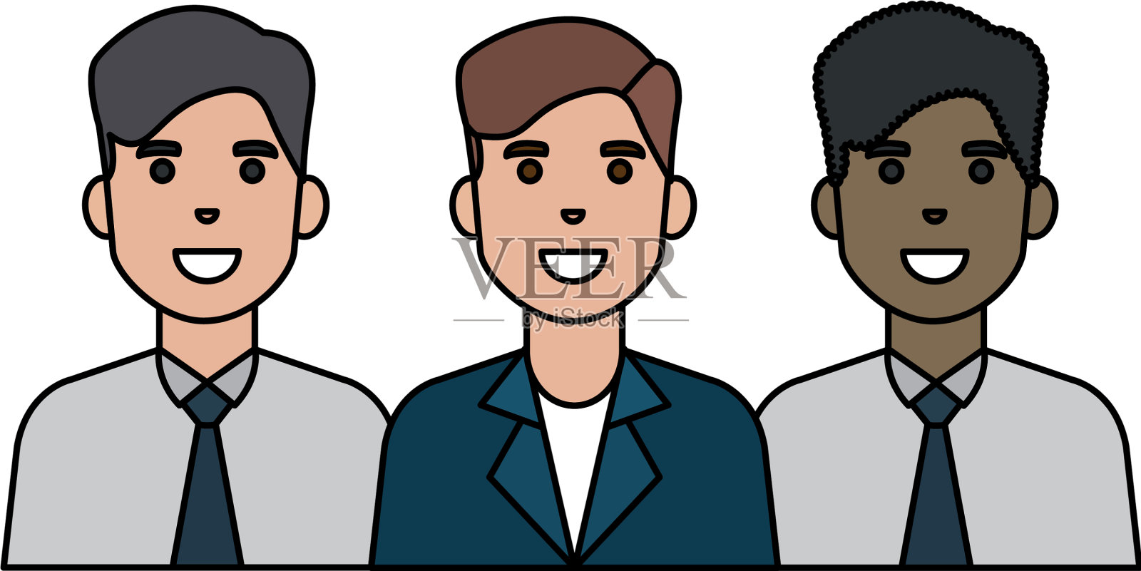 孤立的化身人设计设计元素图片