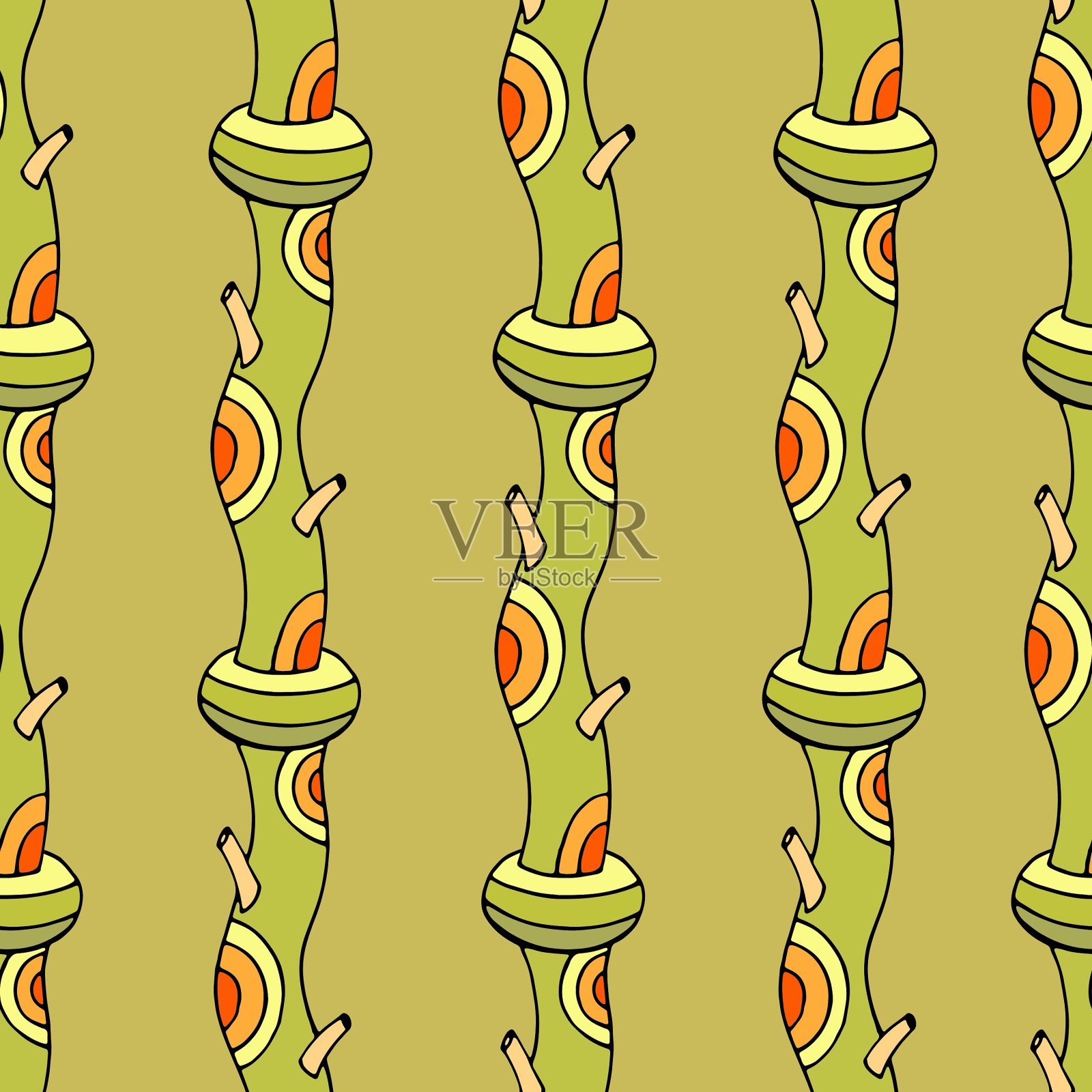 植物壁纸插画图片素材