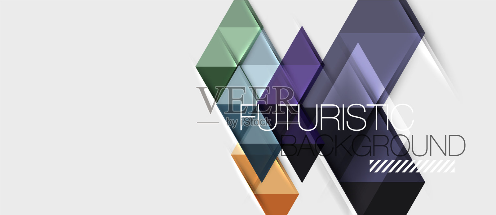 三角形几何现代商业表示设计模板素材