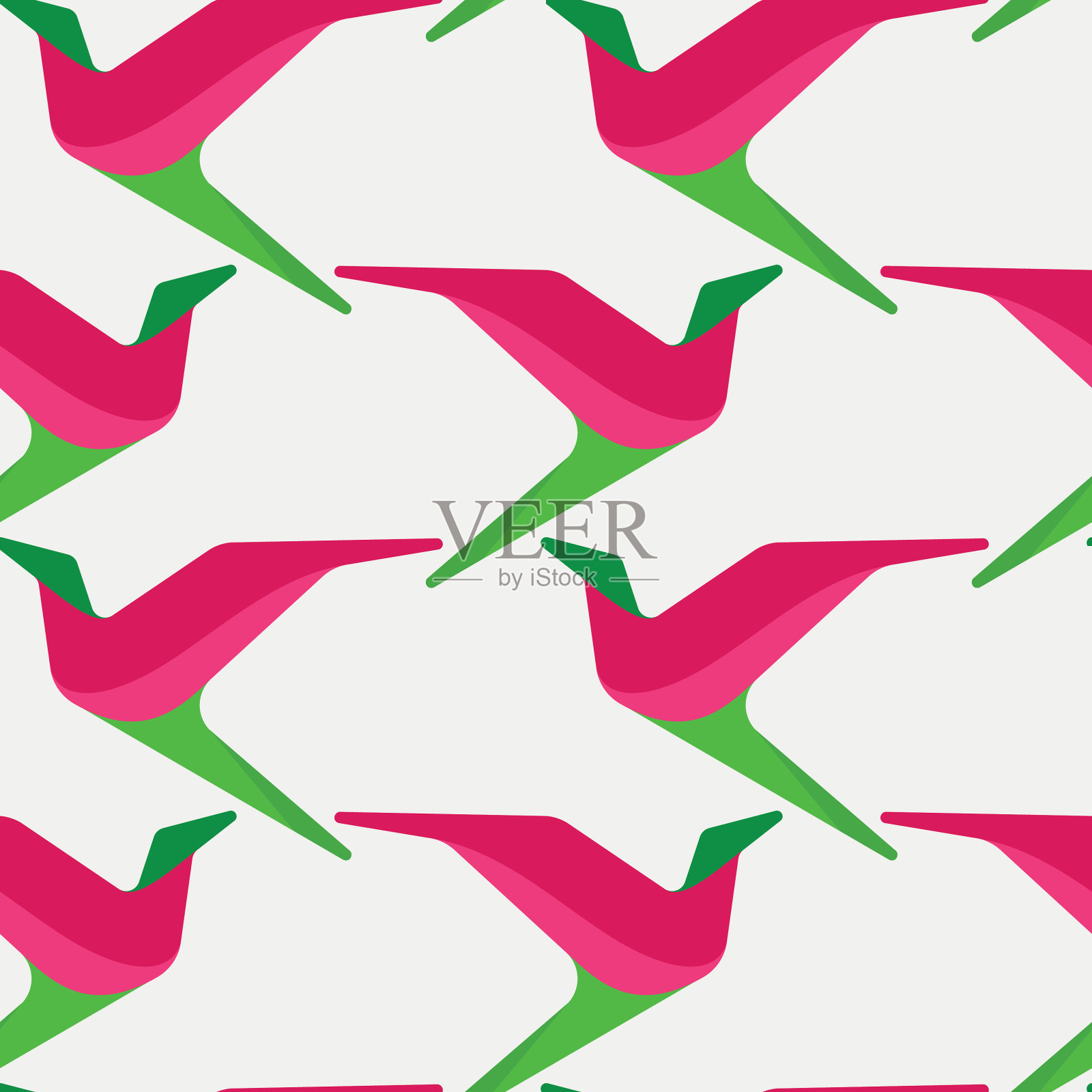 抽象和当代鸟类无缝表面插画图片素材