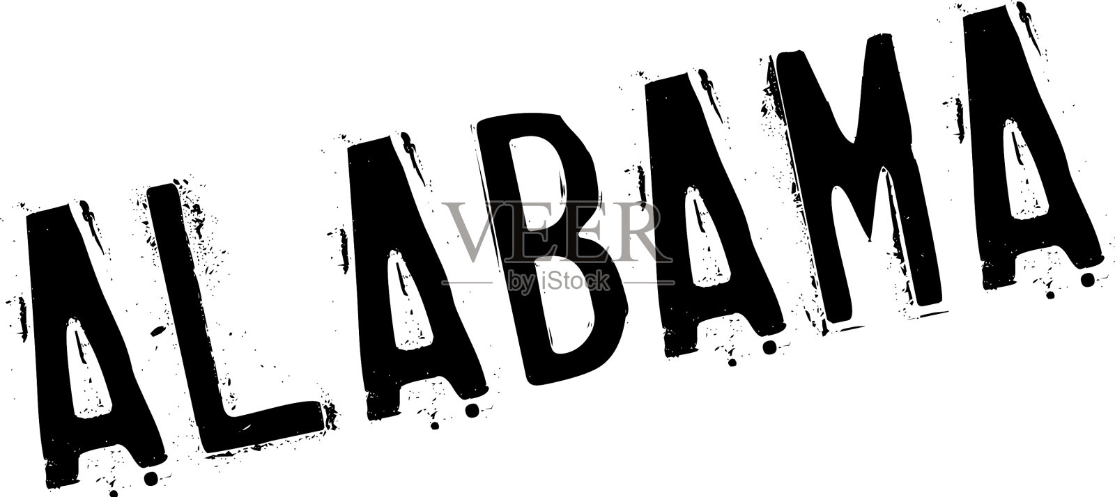 阿拉巴马州的橡皮图章设计元素图片